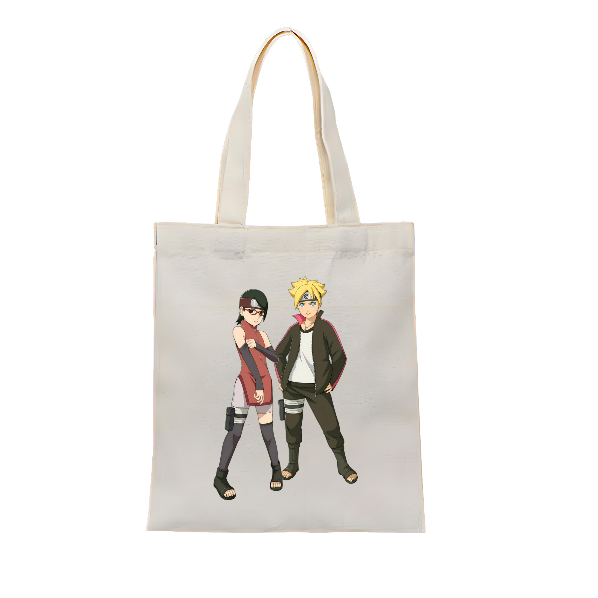 （画像用） NARUTO -ナルト- うずまき ボルト Uzumaki Boruto 縦型キャンバス生地手提げバッグ　トートバッグ