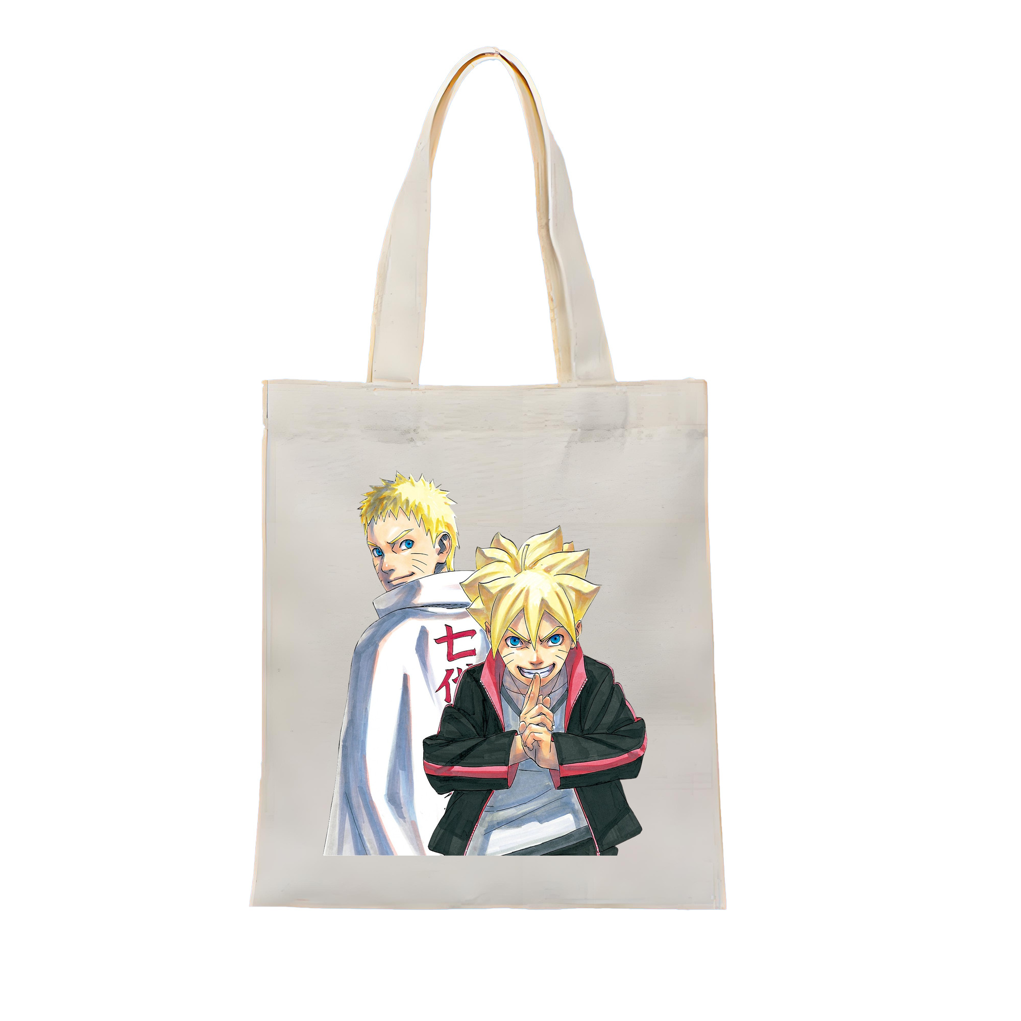 （画像用） NARUTO -ナルト- うずまき ボルト Uzumaki Boruto 縦型キャンバス生地手提げバッグ　トートバッグ