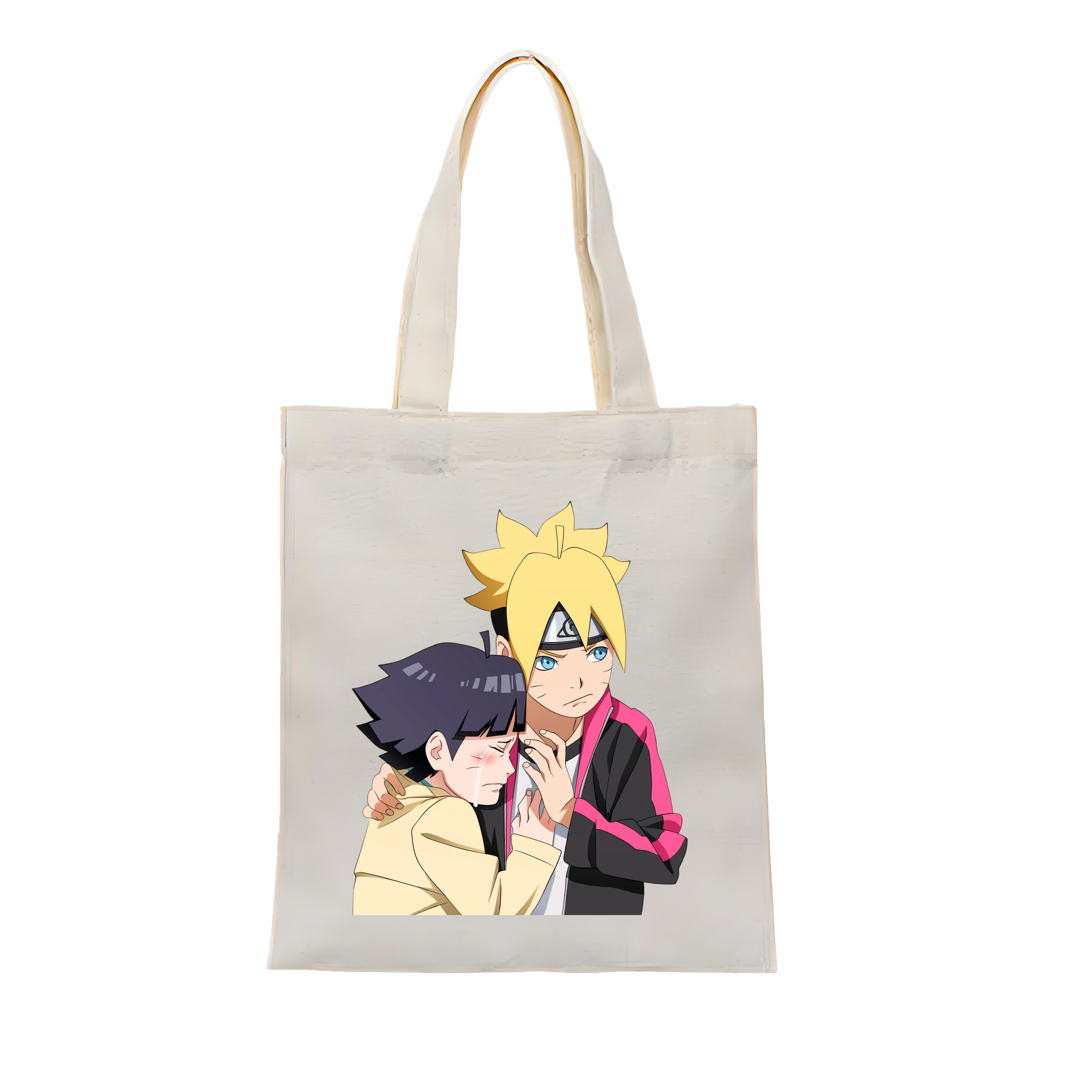（画像用） NARUTO -ナルト- うずまき ボルト Uzumaki Boruto 縦型キャンバス生地手提げバッグ　トートバッグ