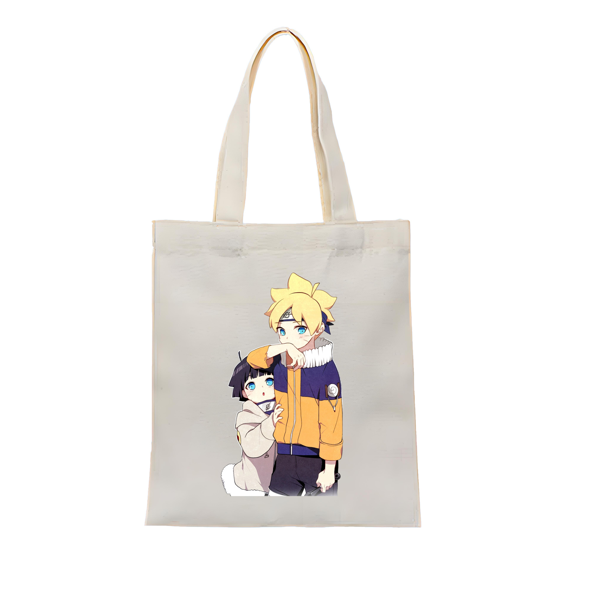 （画像用） NARUTO -ナルト- うずまき ボルト Uzumaki Boruto 縦型キャンバス生地手提げバッグ　トートバッグ