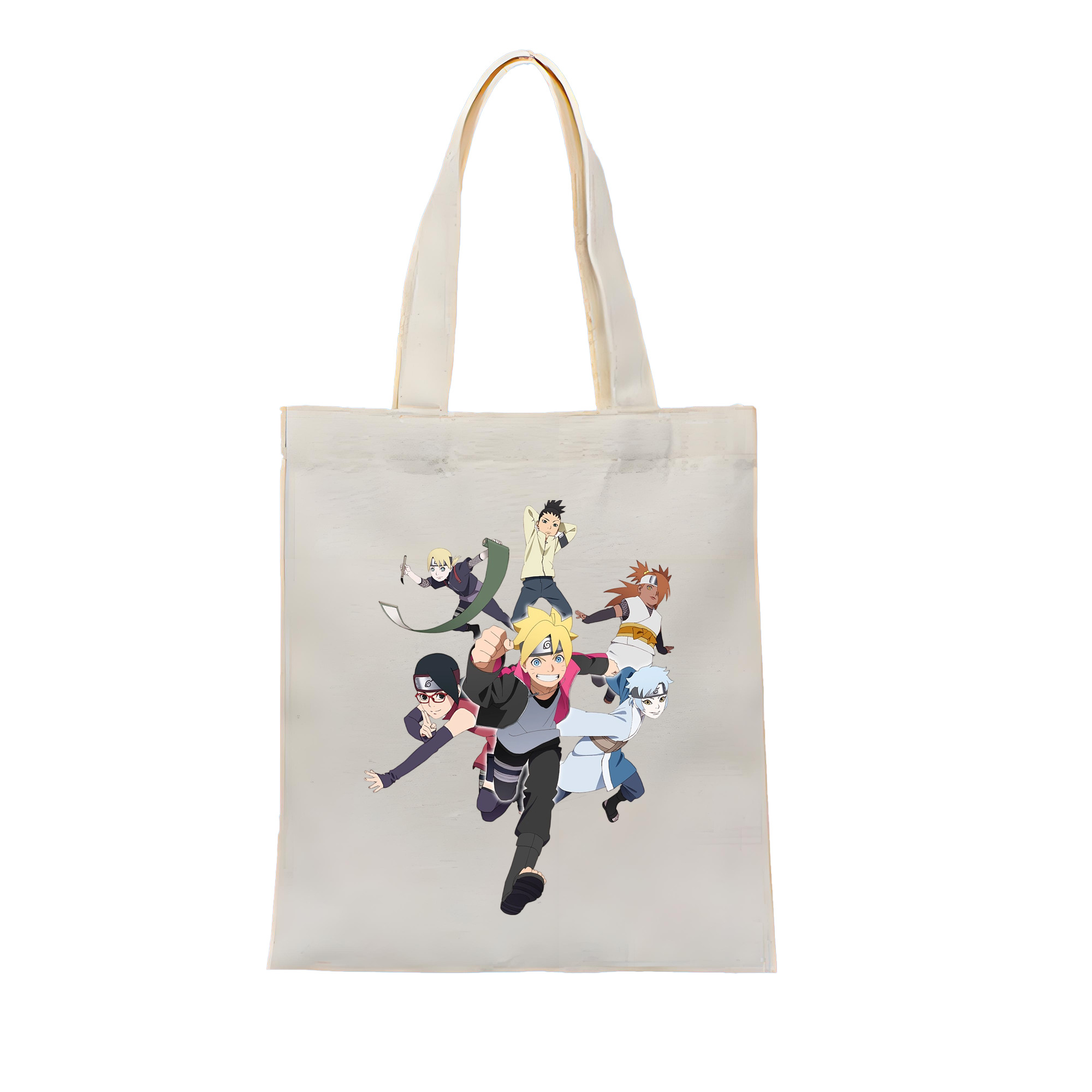 （画像用） NARUTO -ナルト- うずまき ボルト Uzumaki Boruto 縦型キャンバス生地手提げバッグ　トートバッグ