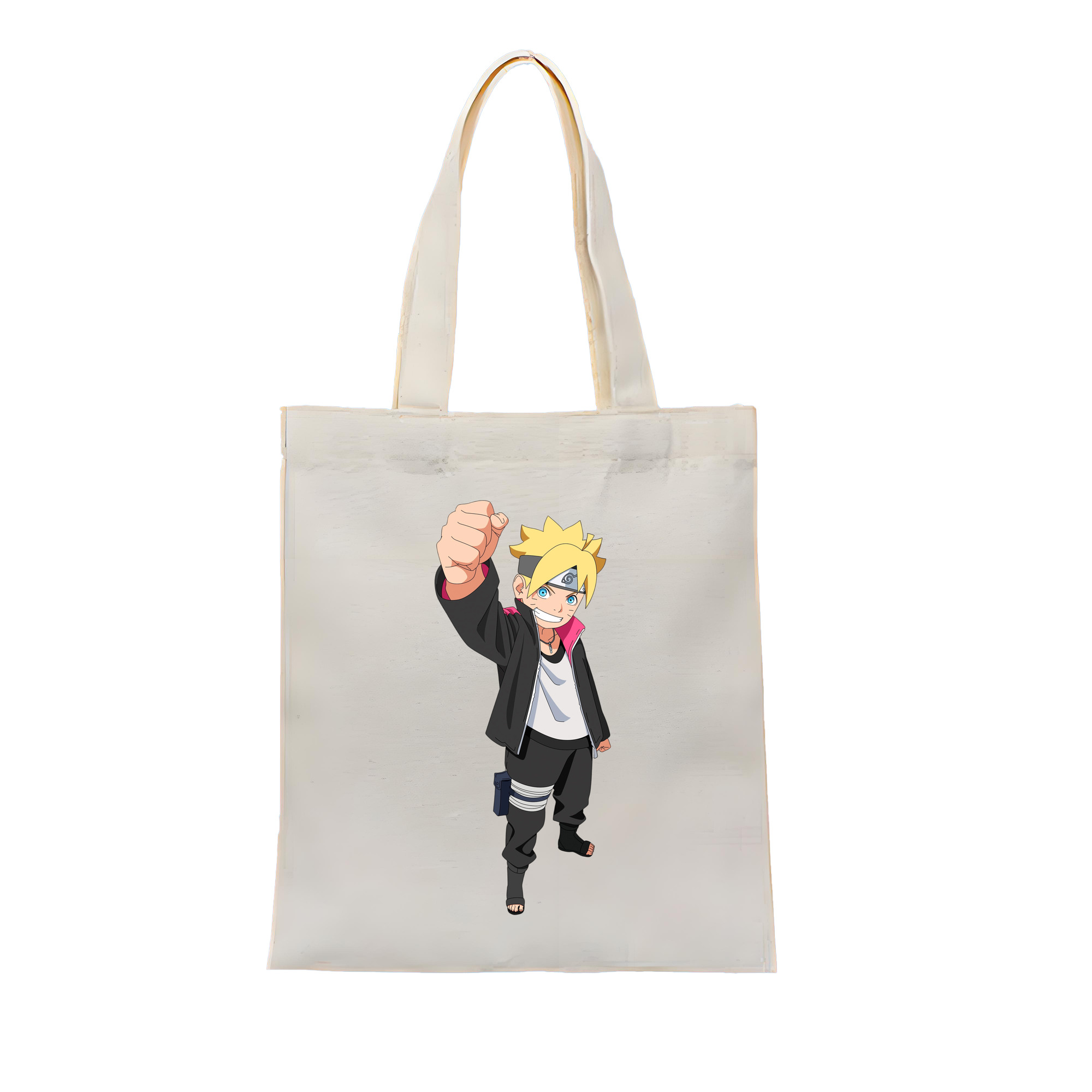 （画像用） NARUTO -ナルト- うずまき ボルト Uzumaki Boruto 縦型キャンバス生地手提げバッグ　トートバッグ