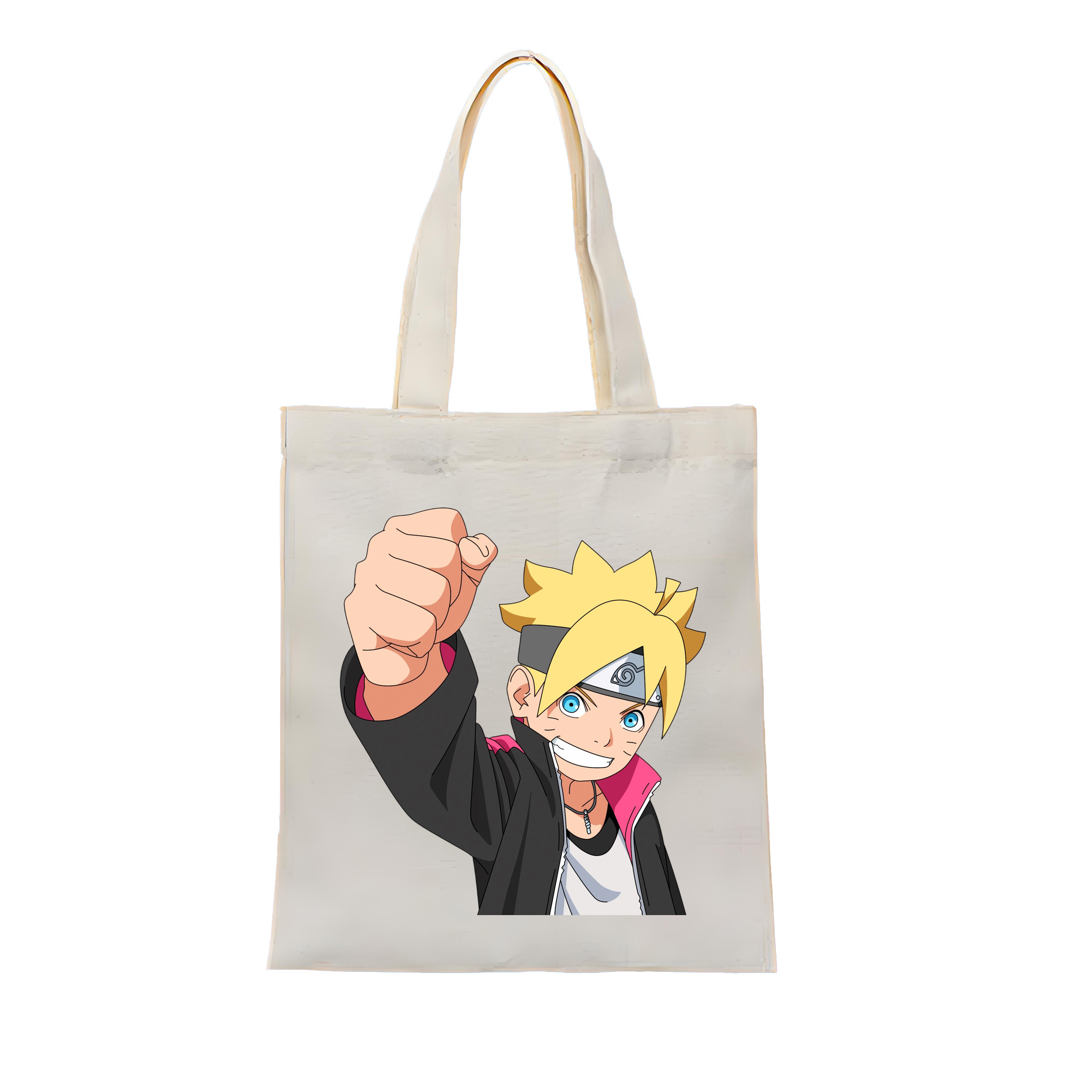 （画像用） NARUTO -ナルト- うずまき ボルト Uzumaki Boruto 縦型キャンバス生地手提げバッグ　トートバッグ