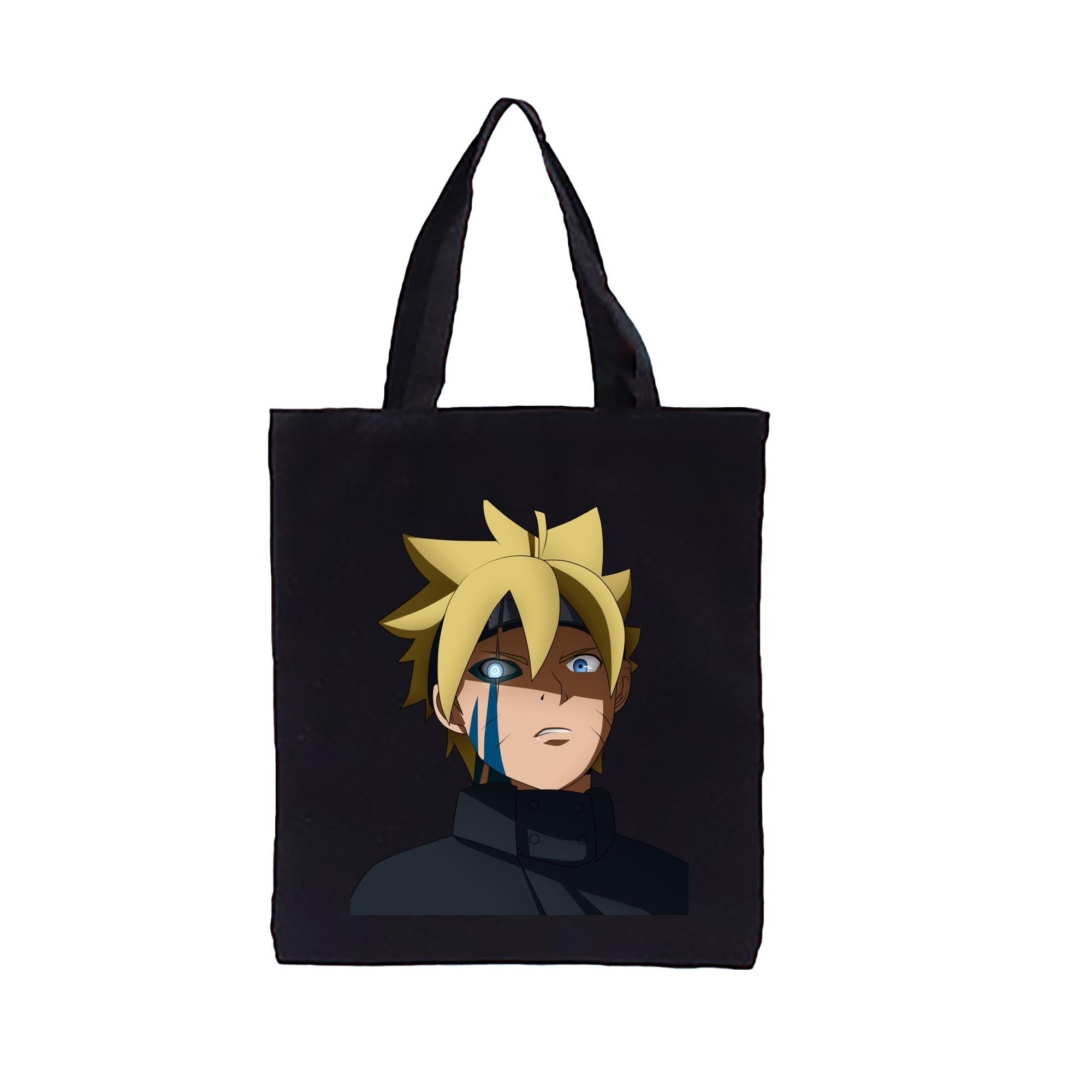 （画像用） NARUTO -ナルト- うずまき ボルト Uzumaki Boruto 縦型キャンバス生地手提げバッグ　トートバッグ