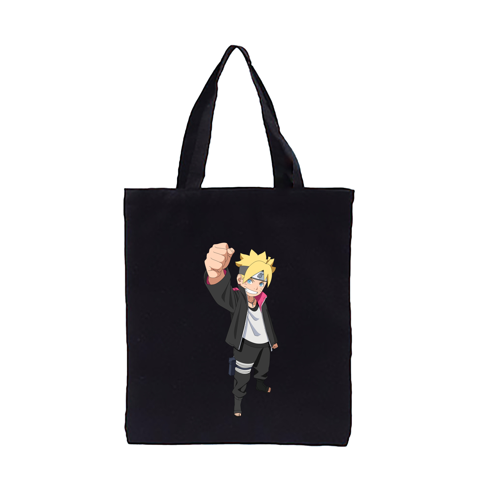 （画像用） NARUTO -ナルト- うずまき ボルト Uzumaki Boruto 縦型キャンバス生地手提げバッグ　トートバッグ
