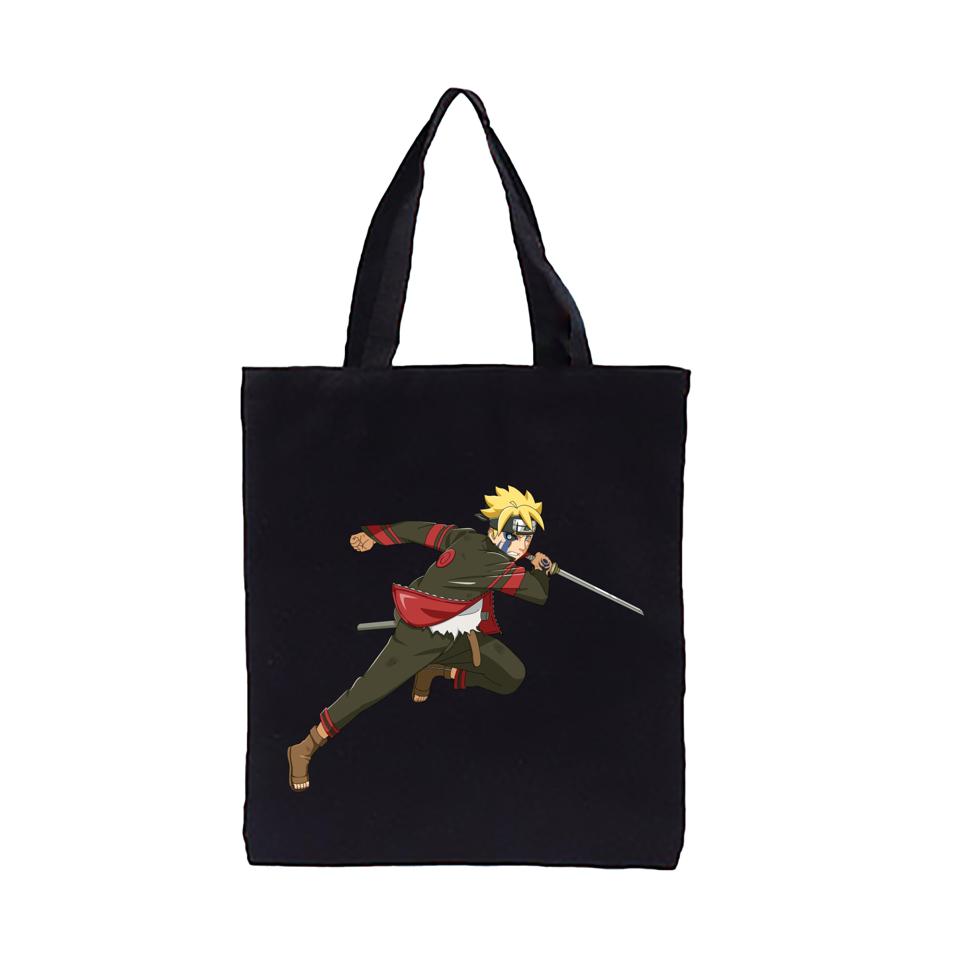 （画像用） NARUTO -ナルト- うずまき ボルト Uzumaki Boruto 縦型キャンバス生地手提げバッグ　トートバッグ