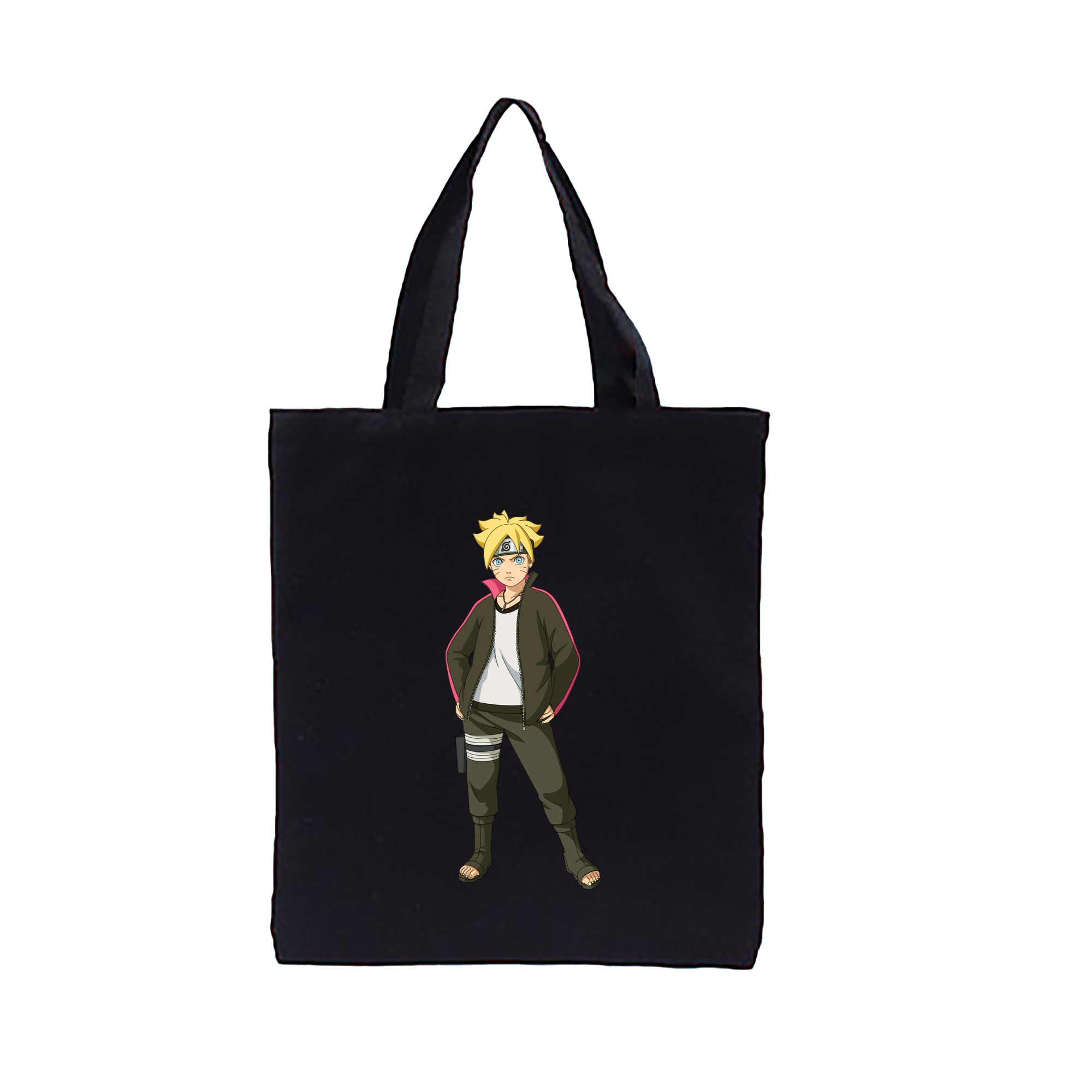 （画像用） NARUTO -ナルト- うずまき ボルト Uzumaki Boruto 縦型キャンバス生地手提げバッグ　トートバッグ
