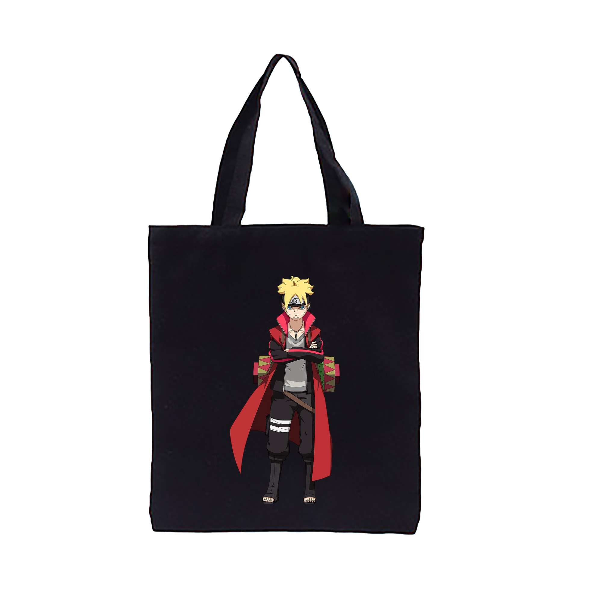 （画像用） NARUTO -ナルト- うずまき ボルト Uzumaki Boruto 縦型キャンバス生地手提げバッグ　トートバッグ