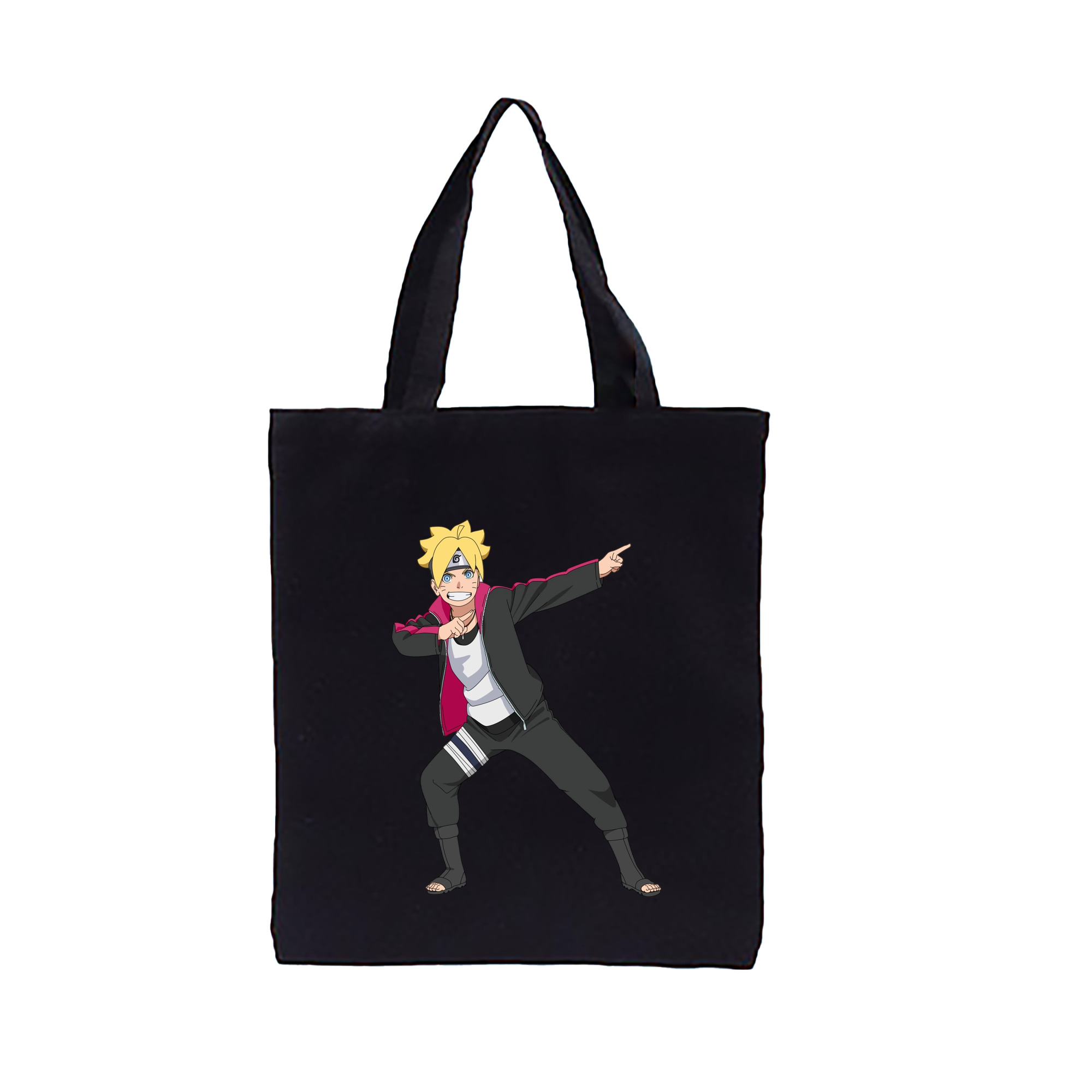 （画像用） NARUTO -ナルト- うずまき ボルト Uzumaki Boruto 縦型キャンバス生地手提げバッグ　トートバッグ
