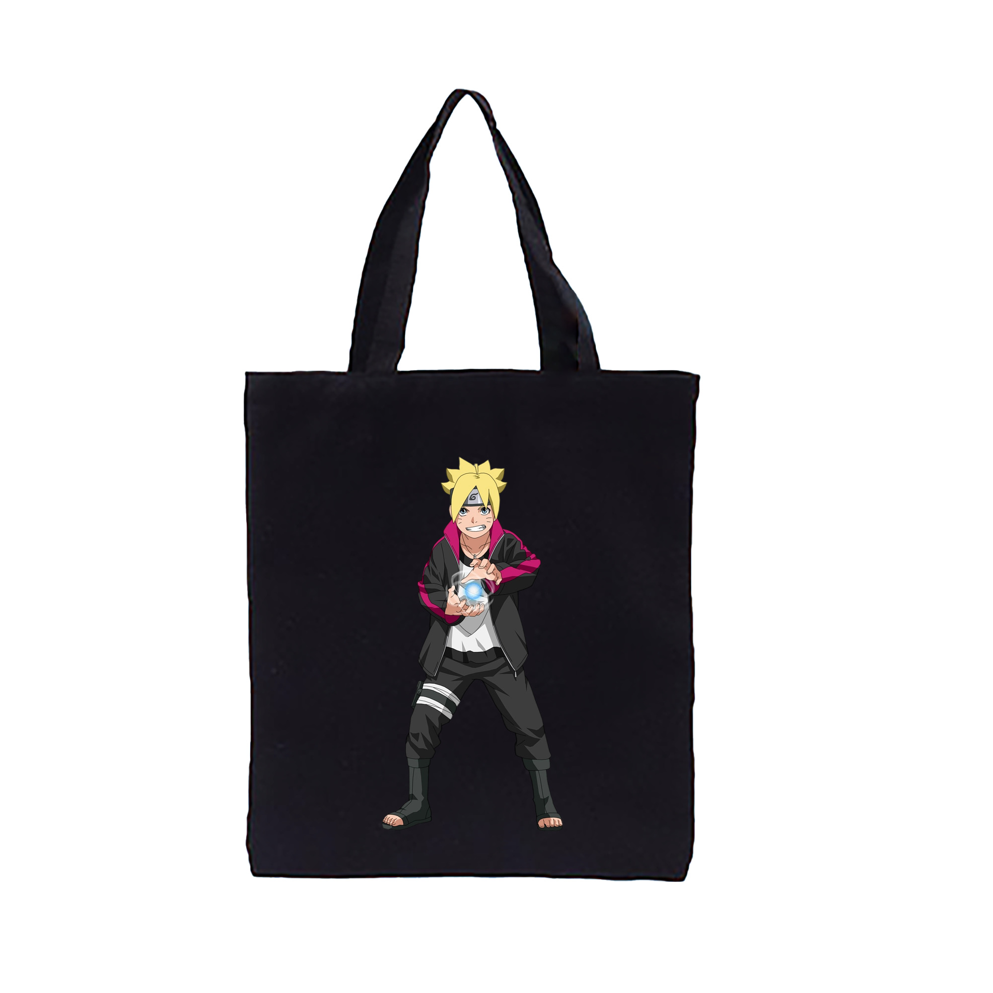 （画像用） NARUTO -ナルト- うずまき ボルト Uzumaki Boruto 縦型キャンバス生地手提げバッグ　トートバッグ