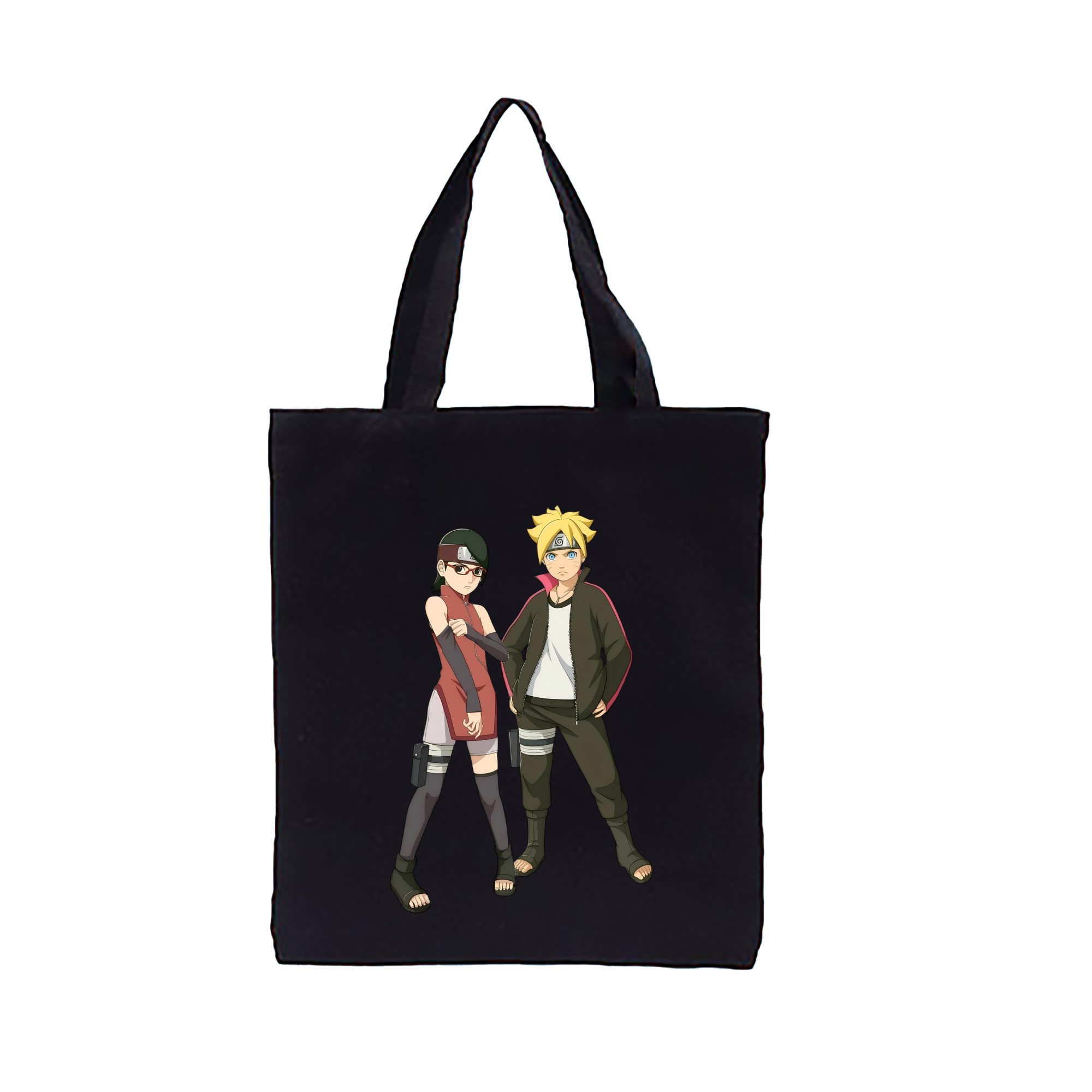 （画像用） NARUTO -ナルト- うずまき ボルト Uzumaki Boruto 縦型キャンバス生地手提げバッグ　トートバッグ