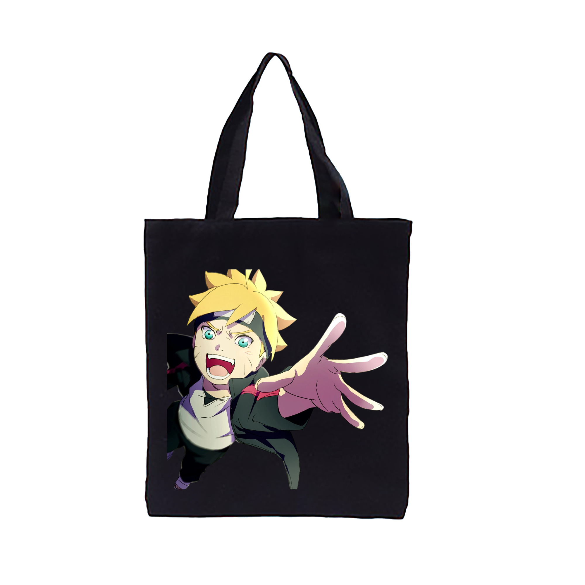 （画像用） NARUTO -ナルト- うずまき ボルト Uzumaki Boruto 縦型キャンバス生地手提げバッグ　トートバッグ