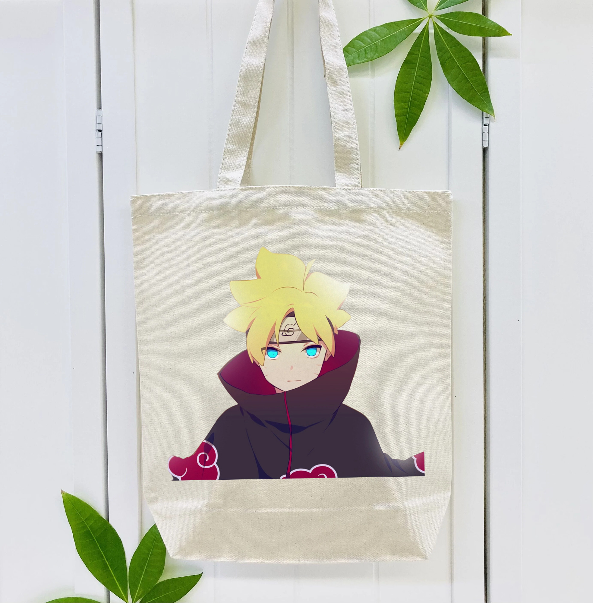 NARUTO -ナルト- うずまき ボルト Uzumaki Boruto 縦型キャンバス生地手提げバッグ　トートバッグ