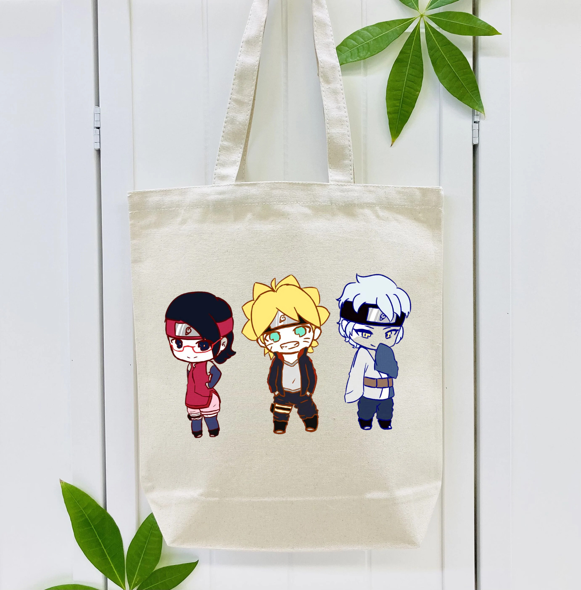 NARUTO -ナルト- うずまき ボルト Uzumaki Boruto 縦型キャンバス生地手提げバッグ　トートバッグ