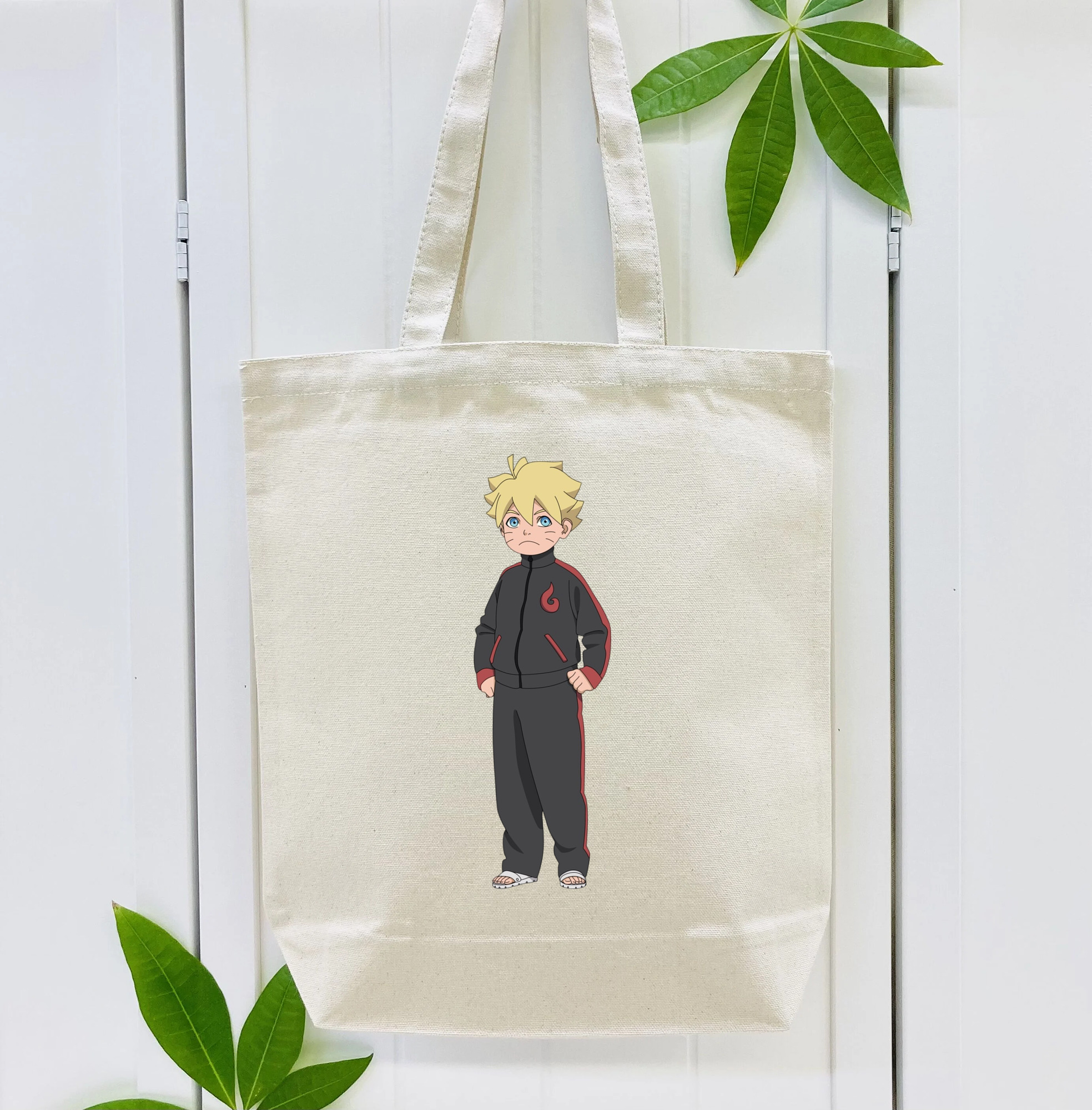 NARUTO -ナルト- うずまき ボルト Uzumaki Boruto 縦型キャンバス生地手提げバッグ　トートバッグ