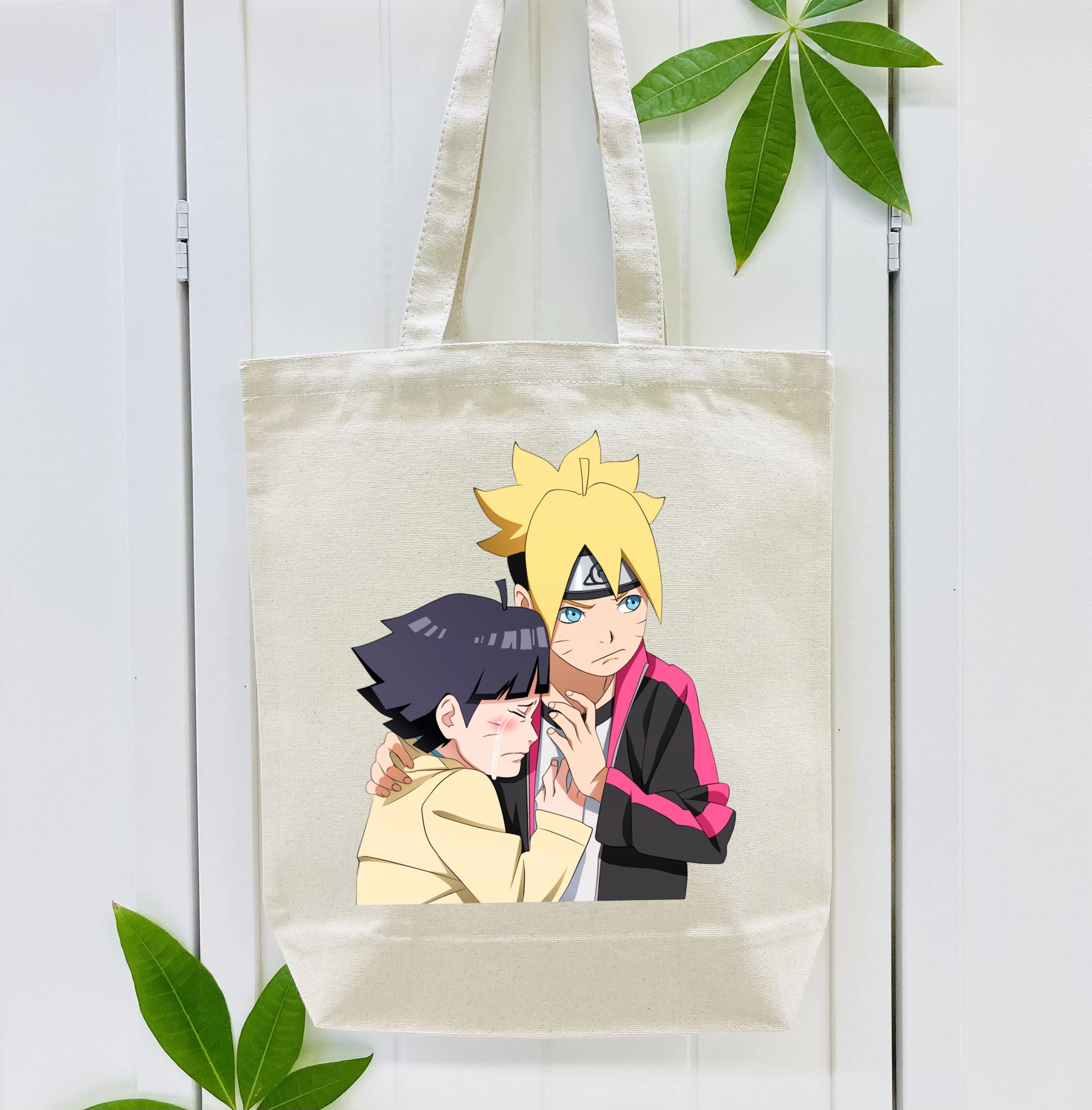 NARUTO -ナルト- うずまき ボルト Uzumaki Boruto 縦型キャンバス生地手提げバッグ　トートバッグ