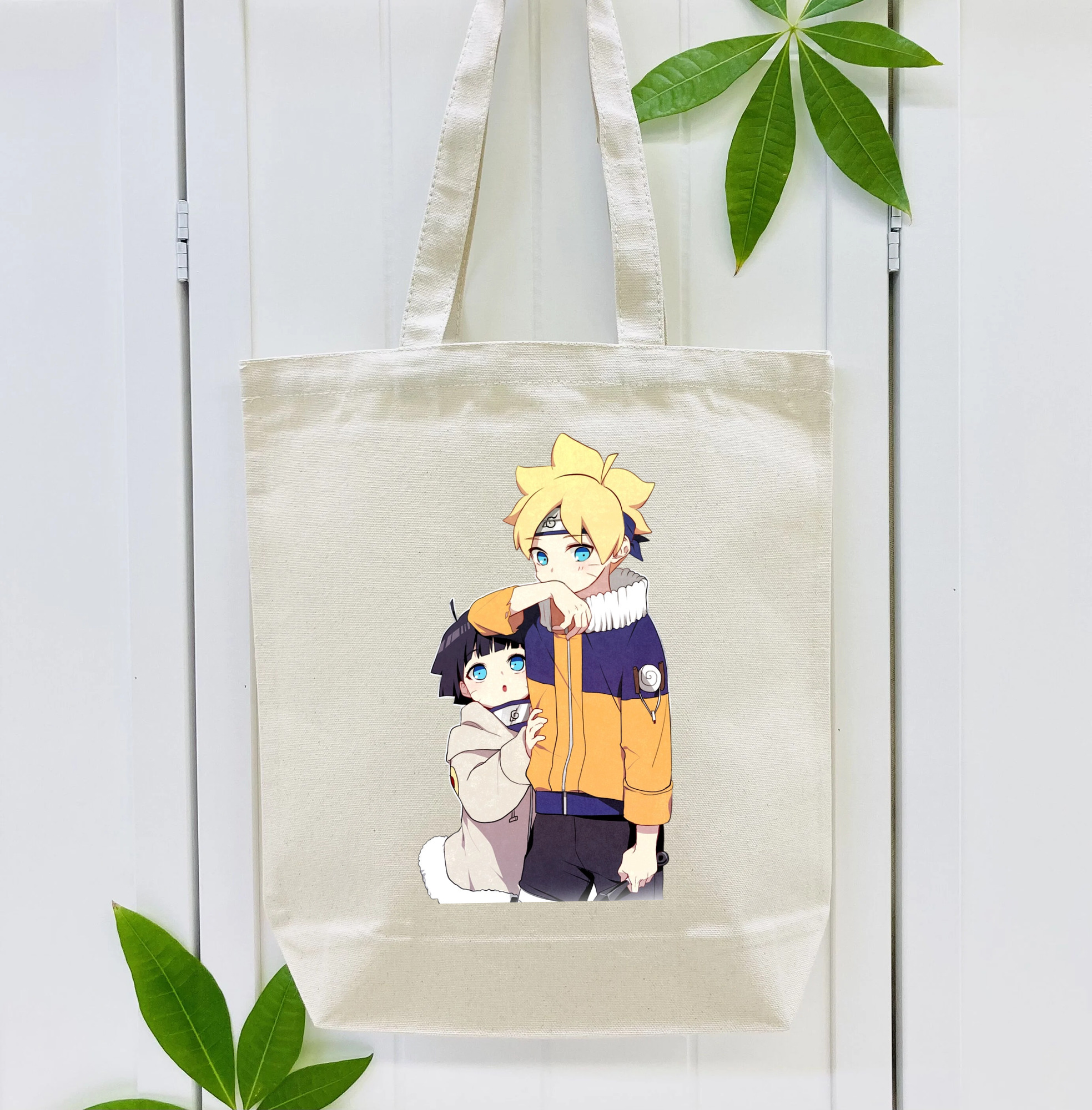NARUTO -ナルト- うずまき ボルト Uzumaki Boruto 縦型キャンバス生地手提げバッグ　トートバッグ