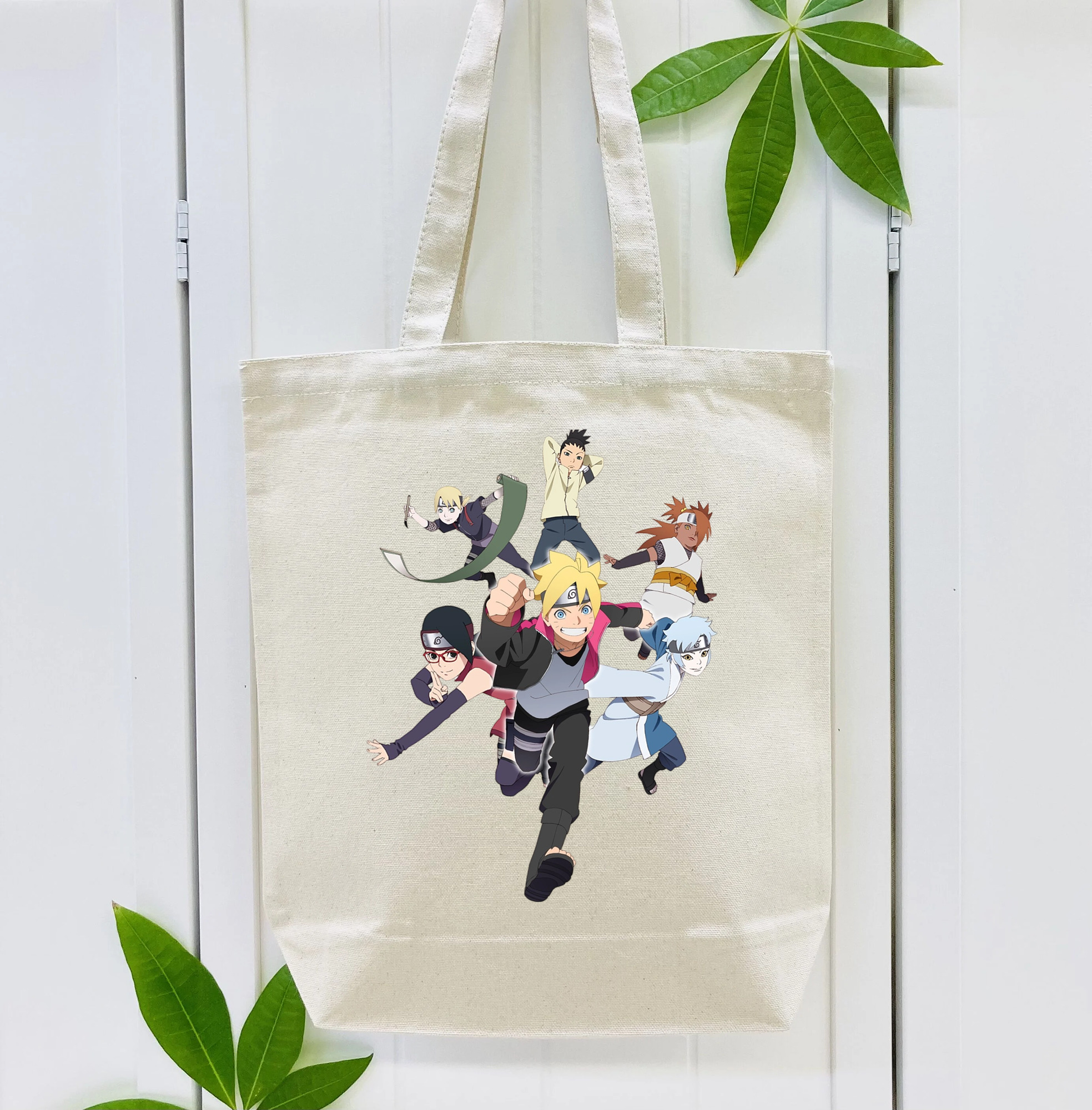 NARUTO -ナルト- うずまき ボルト Uzumaki Boruto 縦型キャンバス生地手提げバッグ　トートバッグ