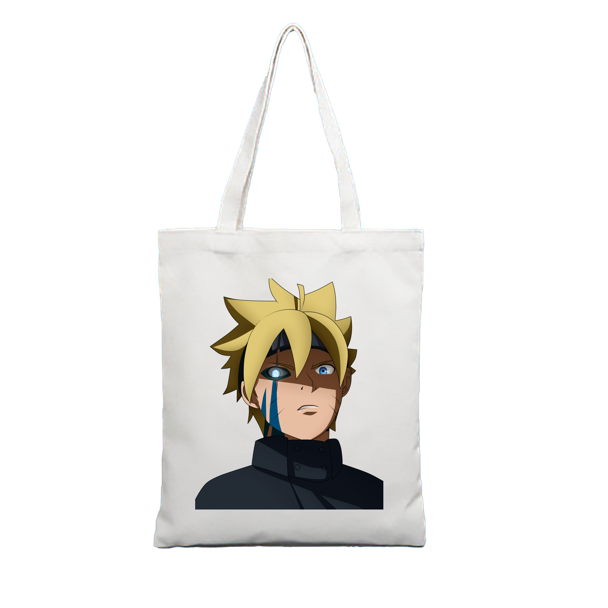 （画像用） NARUTO -ナルト- うずまき ボルト Uzumaki Boruto 縦型キャンバス生地手提げバッグ　トートバッグ