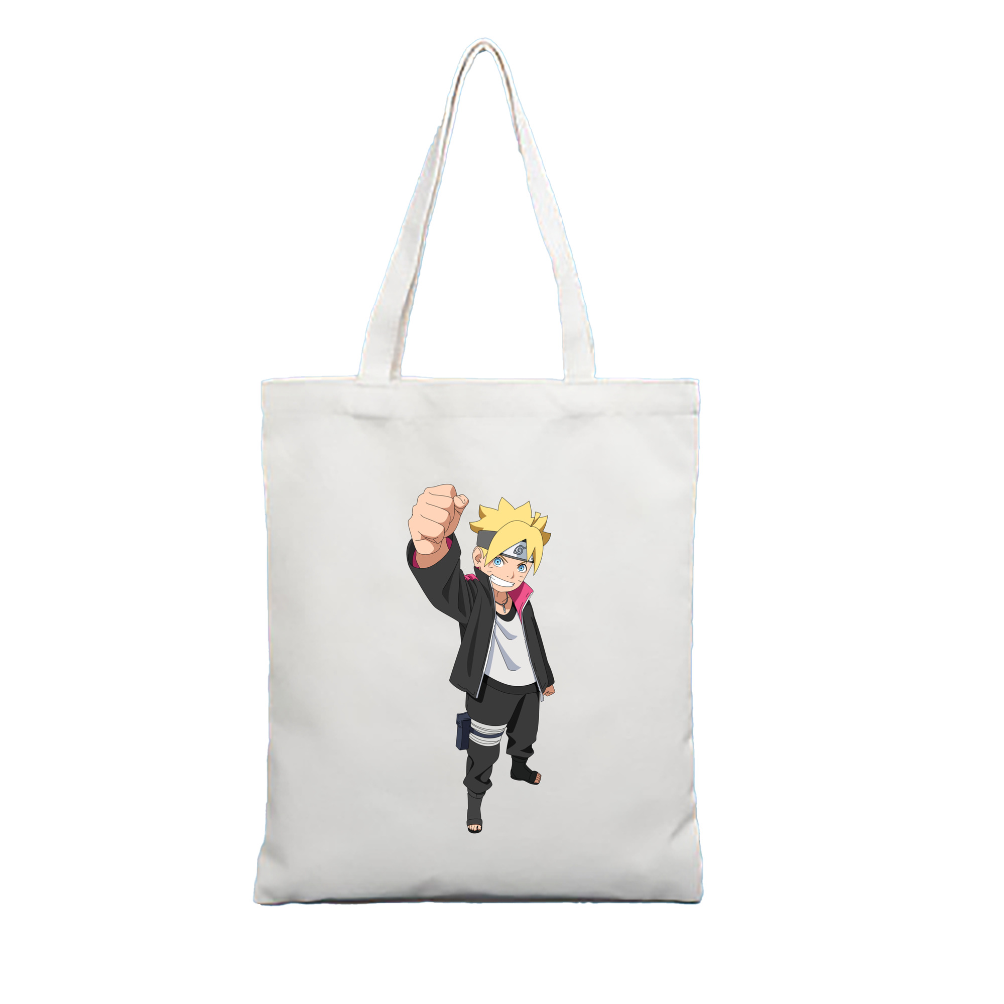（画像用） NARUTO -ナルト- うずまき ボルト Uzumaki Boruto 縦型キャンバス生地手提げバッグ　トートバッグ