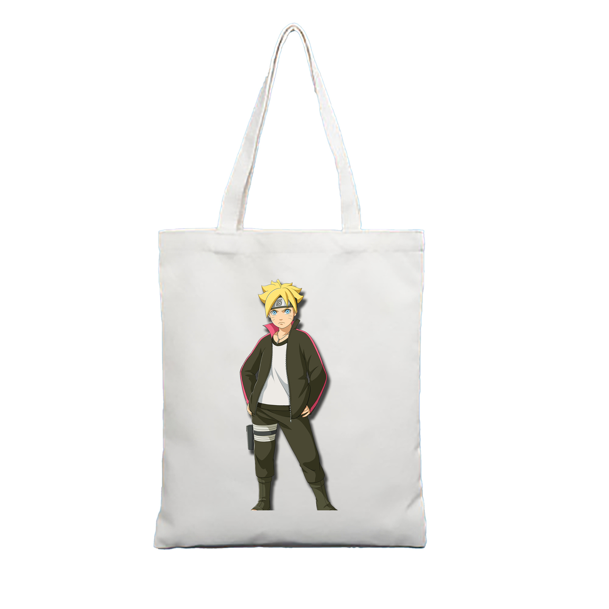 （画像用） NARUTO -ナルト- うずまき ボルト Uzumaki Boruto 縦型キャンバス生地手提げバッグ　トートバッグ