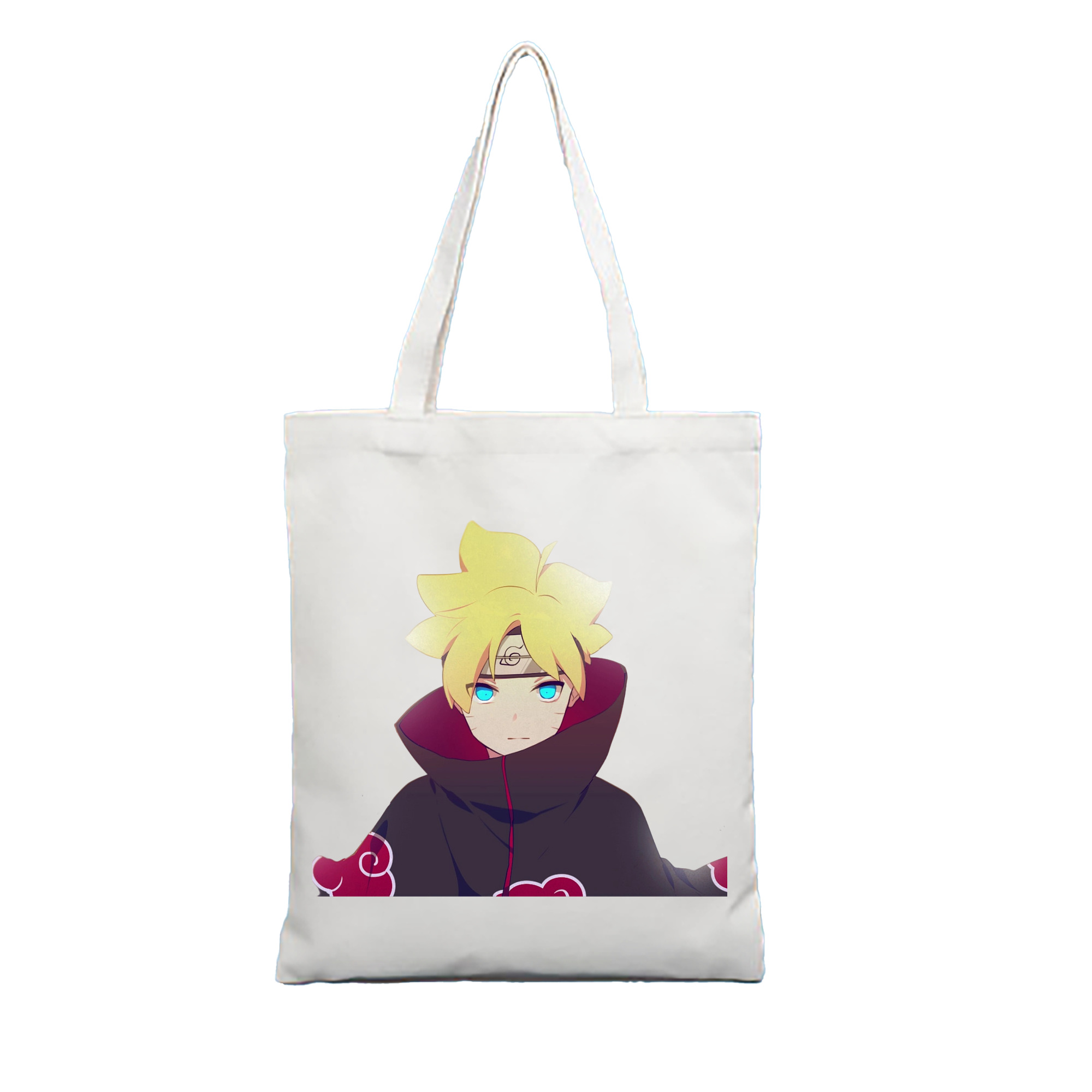 （画像用） NARUTO -ナルト- うずまき ボルト Uzumaki Boruto 縦型キャンバス生地手提げバッグ　トートバッグ