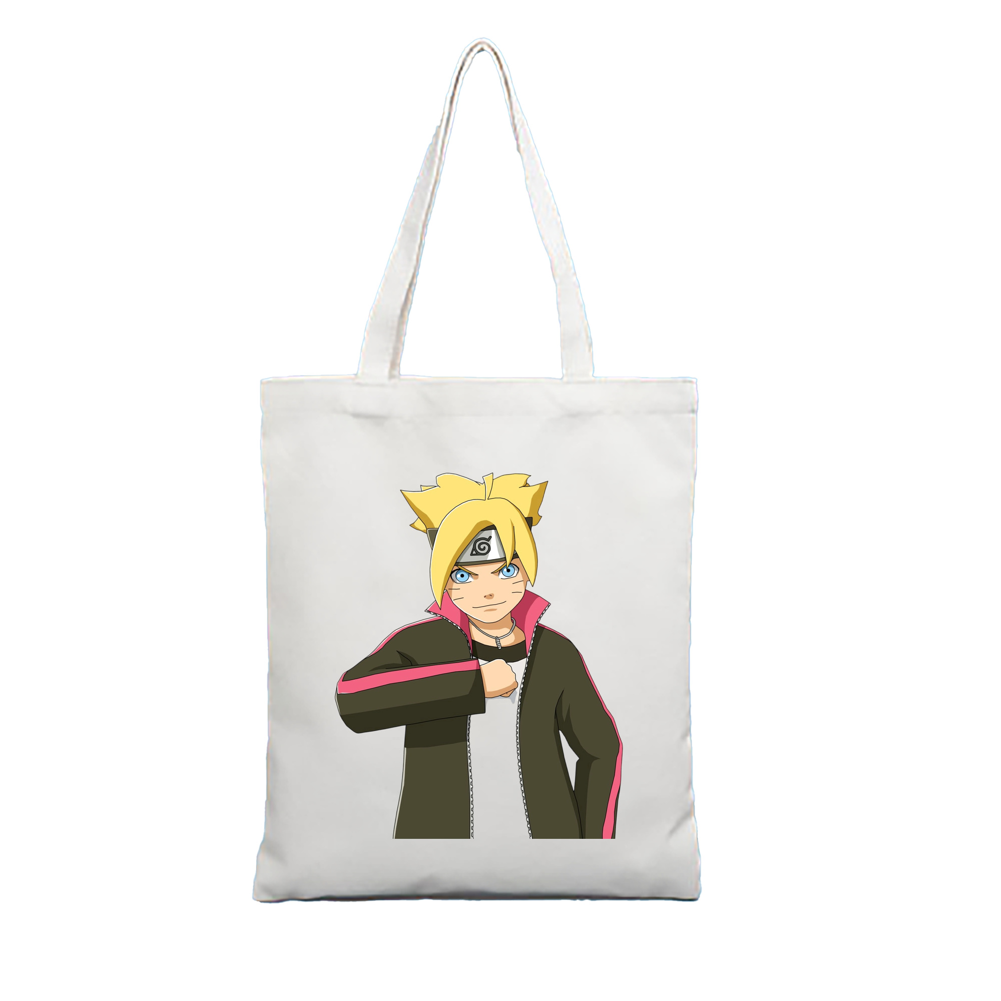 （画像用） NARUTO -ナルト- うずまき ボルト Uzumaki Boruto 縦型キャンバス生地手提げバッグ　トートバッグ