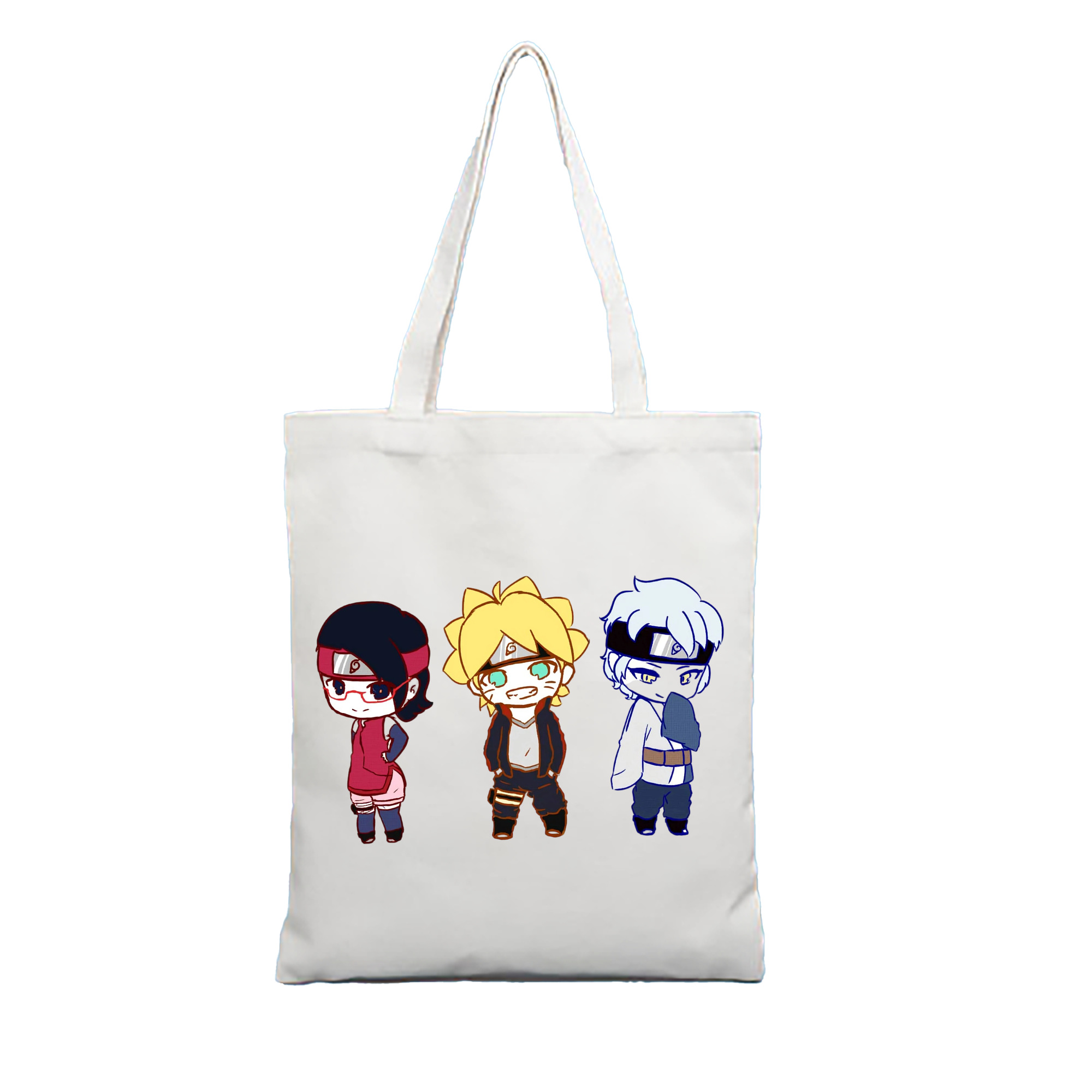 （画像用） NARUTO -ナルト- うずまき ボルト Uzumaki Boruto 縦型キャンバス生地手提げバッグ　トートバッグ