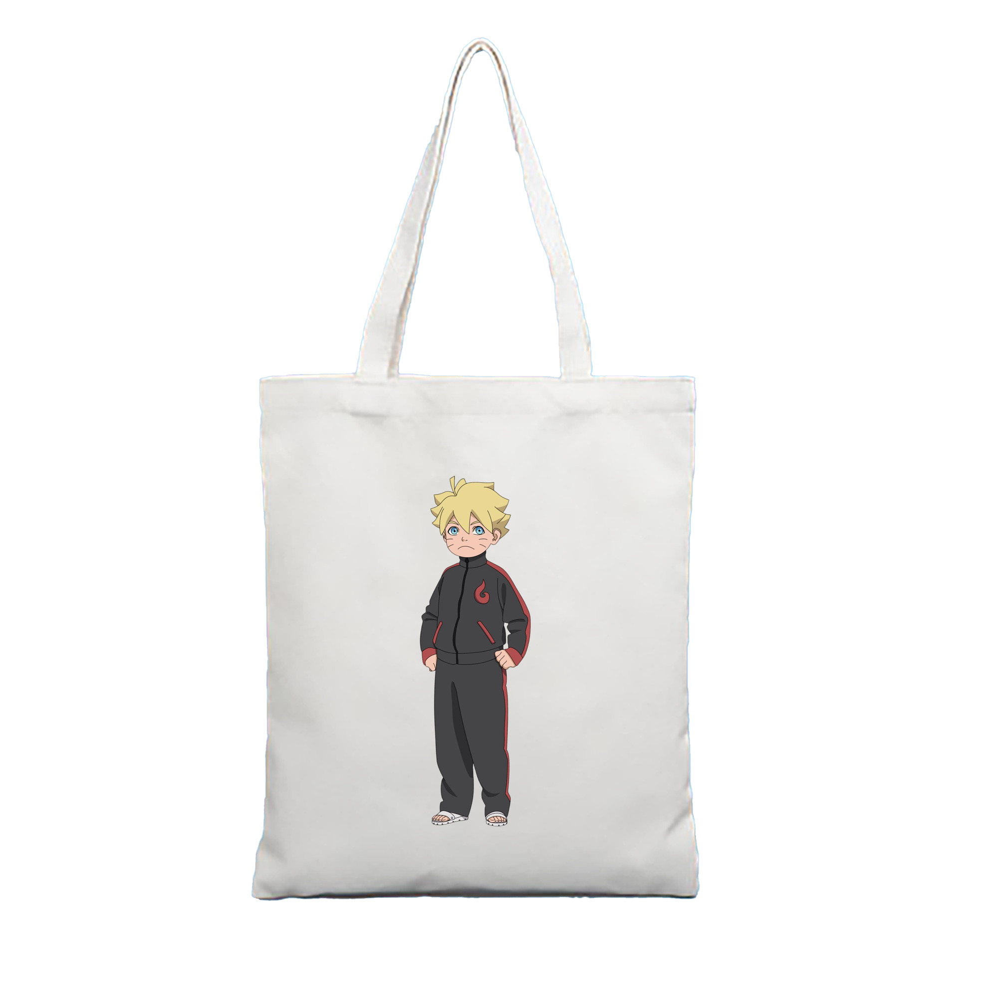 （画像用） NARUTO -ナルト- うずまき ボルト Uzumaki Boruto 縦型キャンバス生地手提げバッグ　トートバッグ