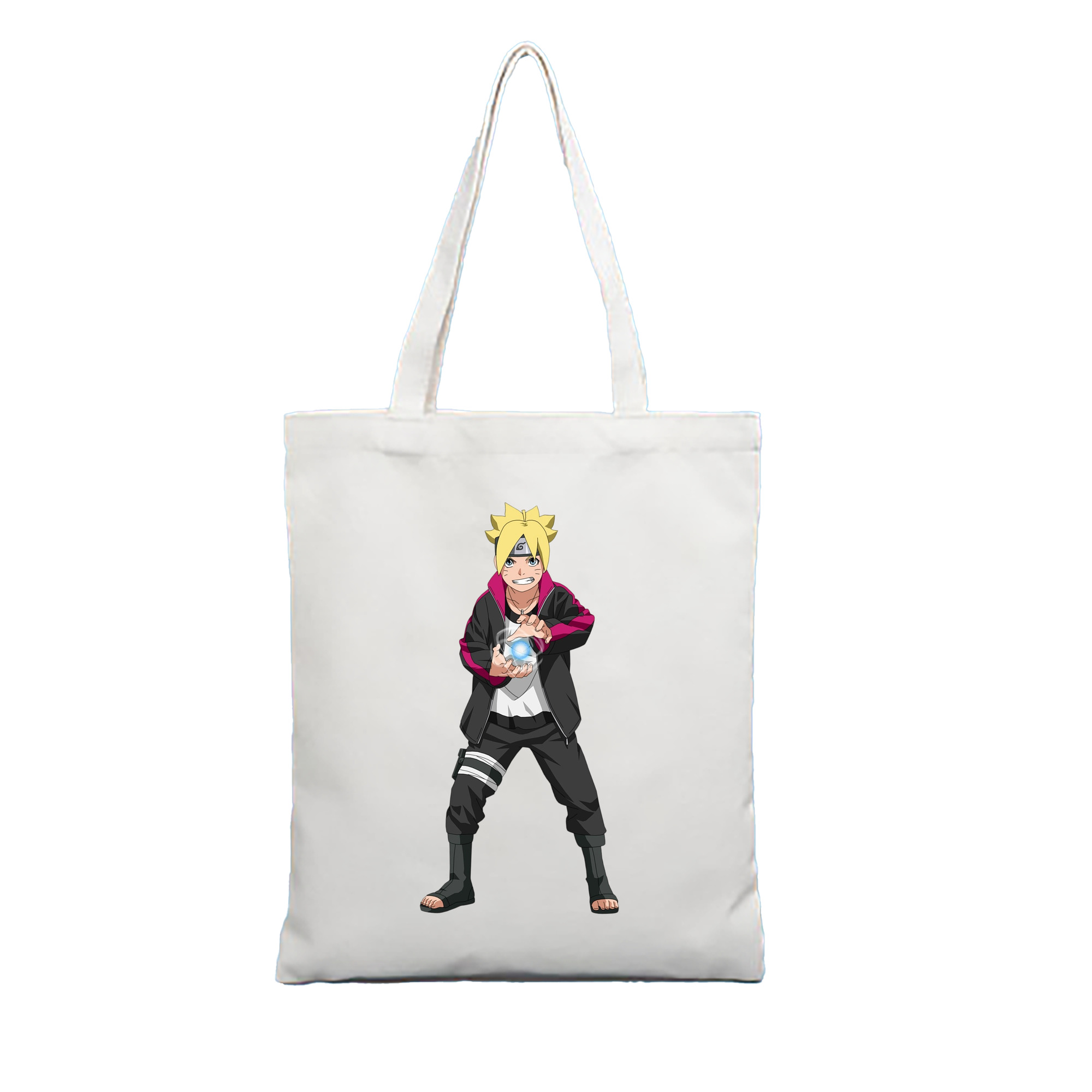 （画像用） NARUTO -ナルト- うずまき ボルト Uzumaki Boruto 縦型キャンバス生地手提げバッグ　トートバッグ