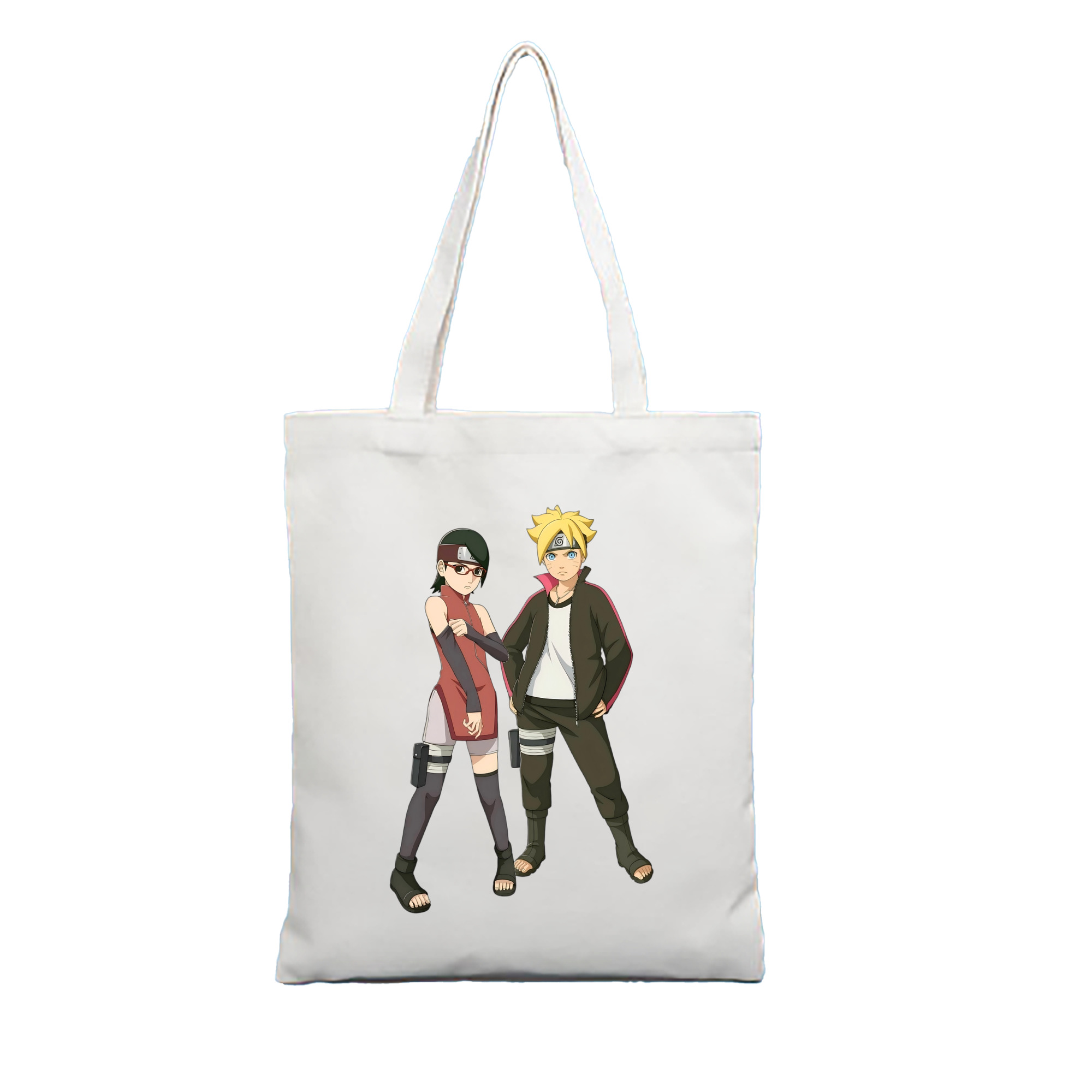 （画像用） NARUTO -ナルト- うずまき ボルト Uzumaki Boruto 縦型キャンバス生地手提げバッグ　トートバッグ