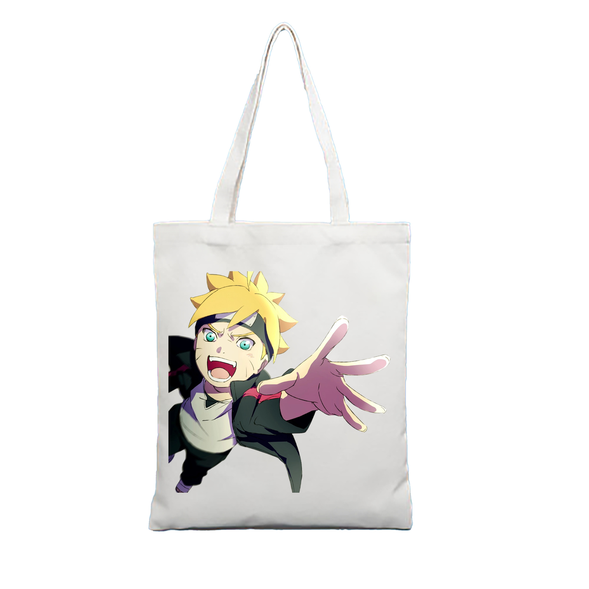 （画像用） NARUTO -ナルト- うずまき ボルト Uzumaki Boruto 縦型キャンバス生地手提げバッグ　トートバッグ