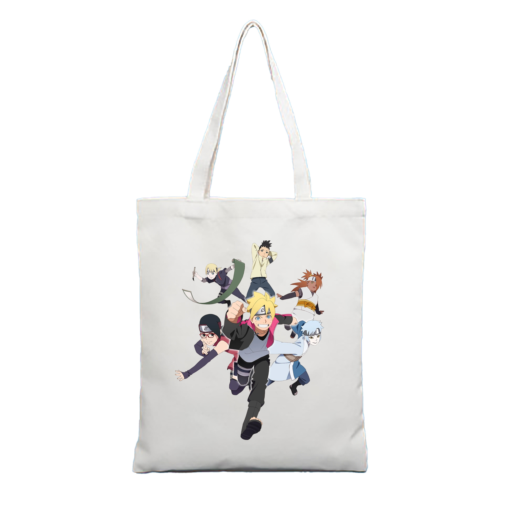 （画像用） NARUTO -ナルト- うずまき ボルト Uzumaki Boruto 縦型キャンバス生地手提げバッグ　トートバッグ