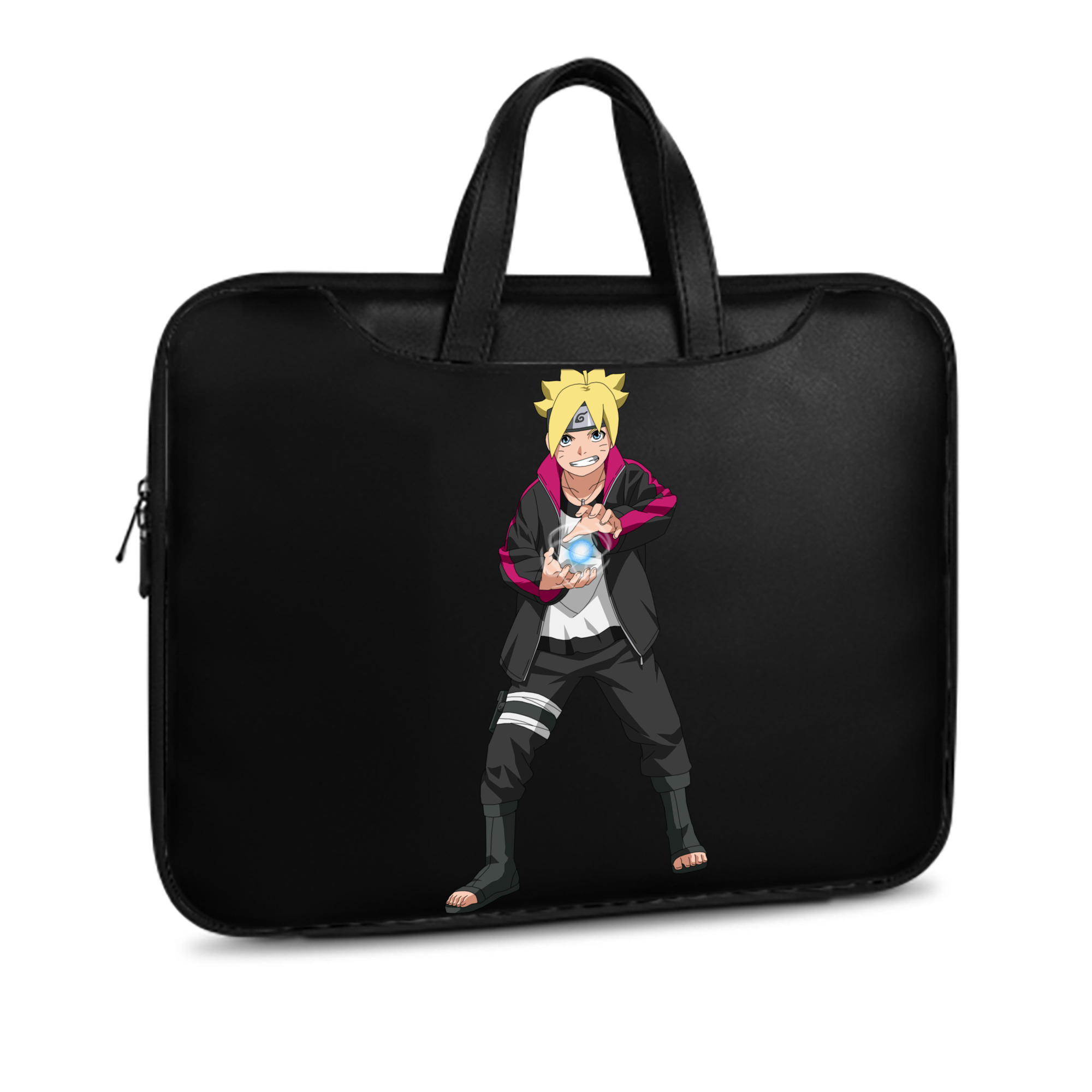 （画像用） NARUTO -ナルト- うずまき ボルト Uzumaki Boruto レザーラップトップバッグ　ノートパソコンケース