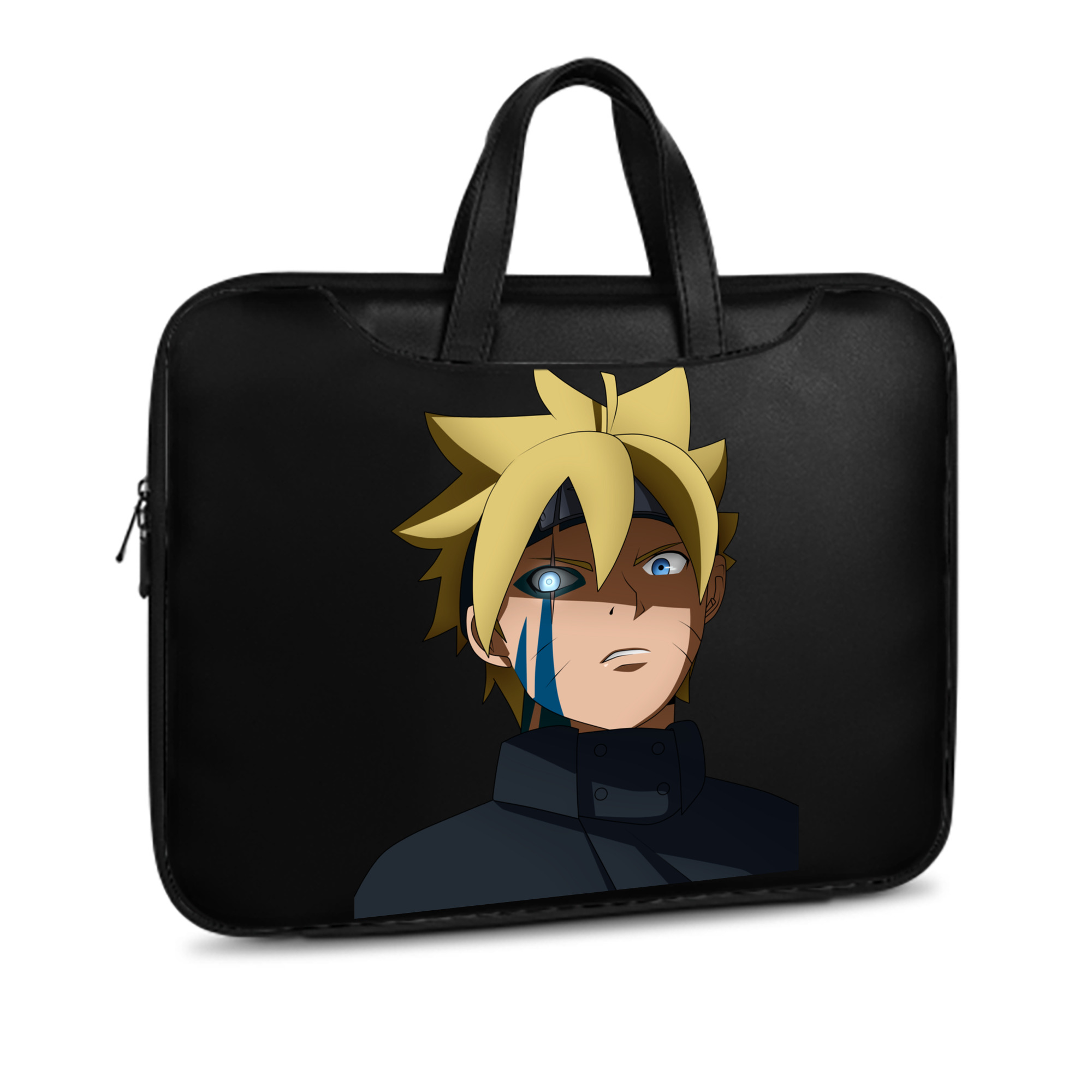 （画像用） NARUTO -ナルト- うずまき ボルト Uzumaki Boruto レザーラップトップバッグ　ノートパソコンケース