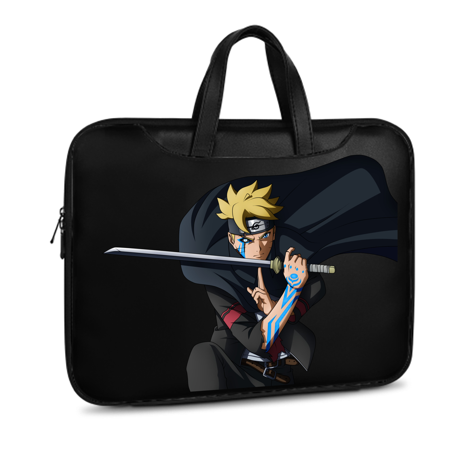 （画像用） NARUTO -ナルト- うずまき ボルト Uzumaki Boruto レザーラップトップバッグ　ノートパソコンケース