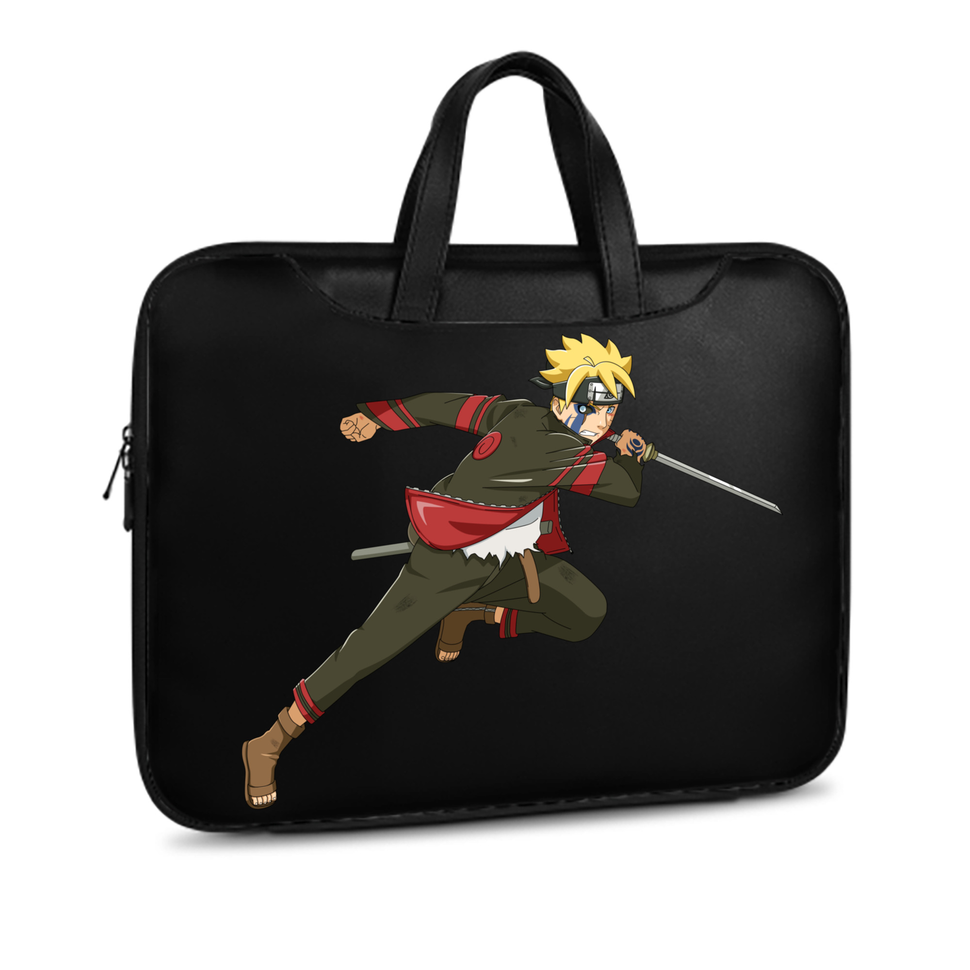 （画像用） NARUTO -ナルト- うずまき ボルト Uzumaki Boruto レザーラップトップバッグ　ノートパソコンケース