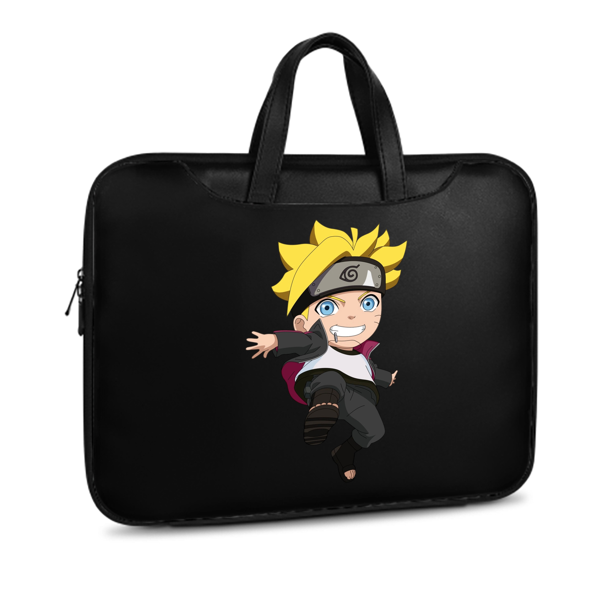 （画像用） NARUTO -ナルト- うずまき ボルト Uzumaki Boruto レザーラップトップバッグ　ノートパソコンケース