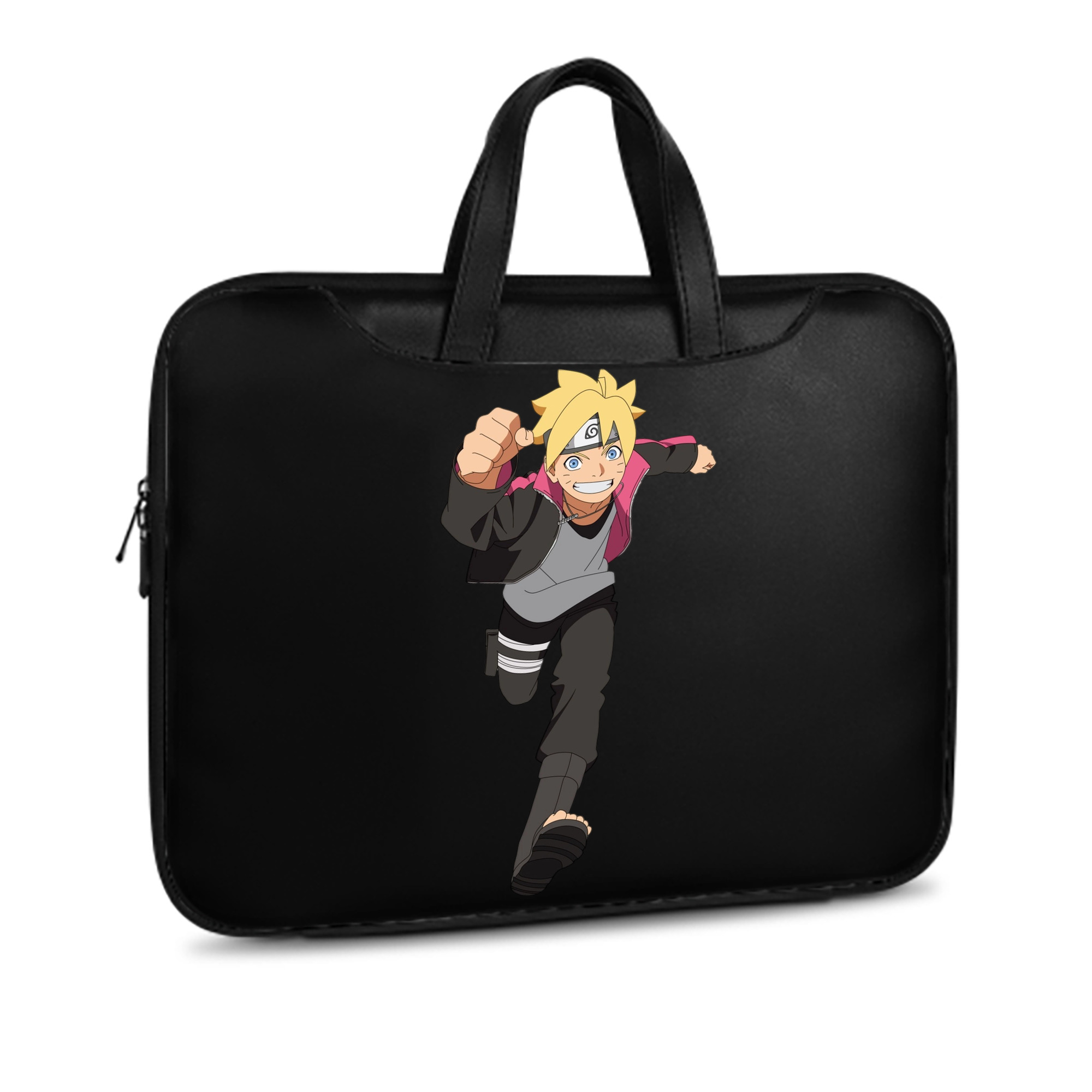 （画像用） NARUTO -ナルト- うずまき ボルト Uzumaki Boruto レザーラップトップバッグ　ノートパソコンケース