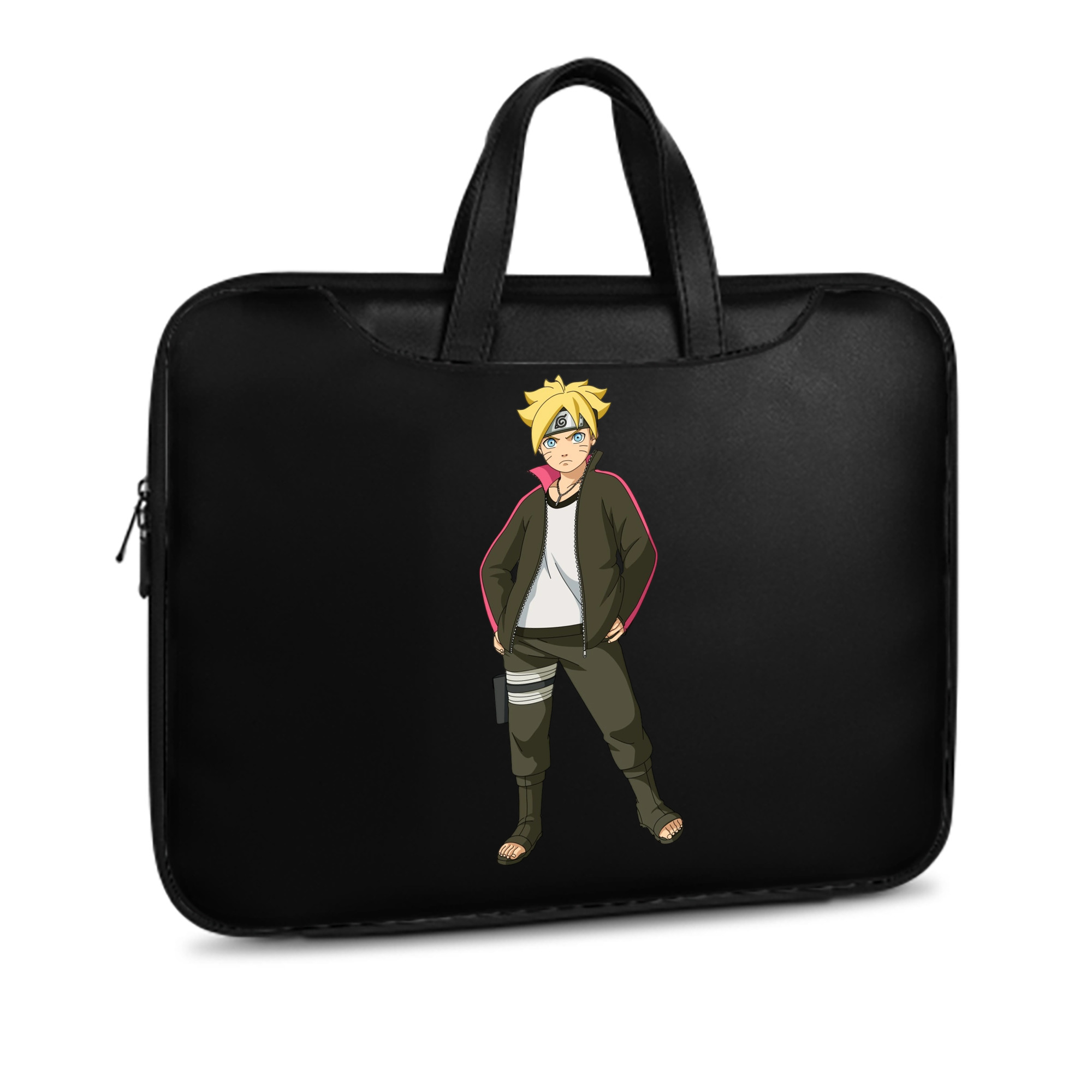（画像用） NARUTO -ナルト- うずまき ボルト Uzumaki Boruto レザーラップトップバッグ　ノートパソコンケース
