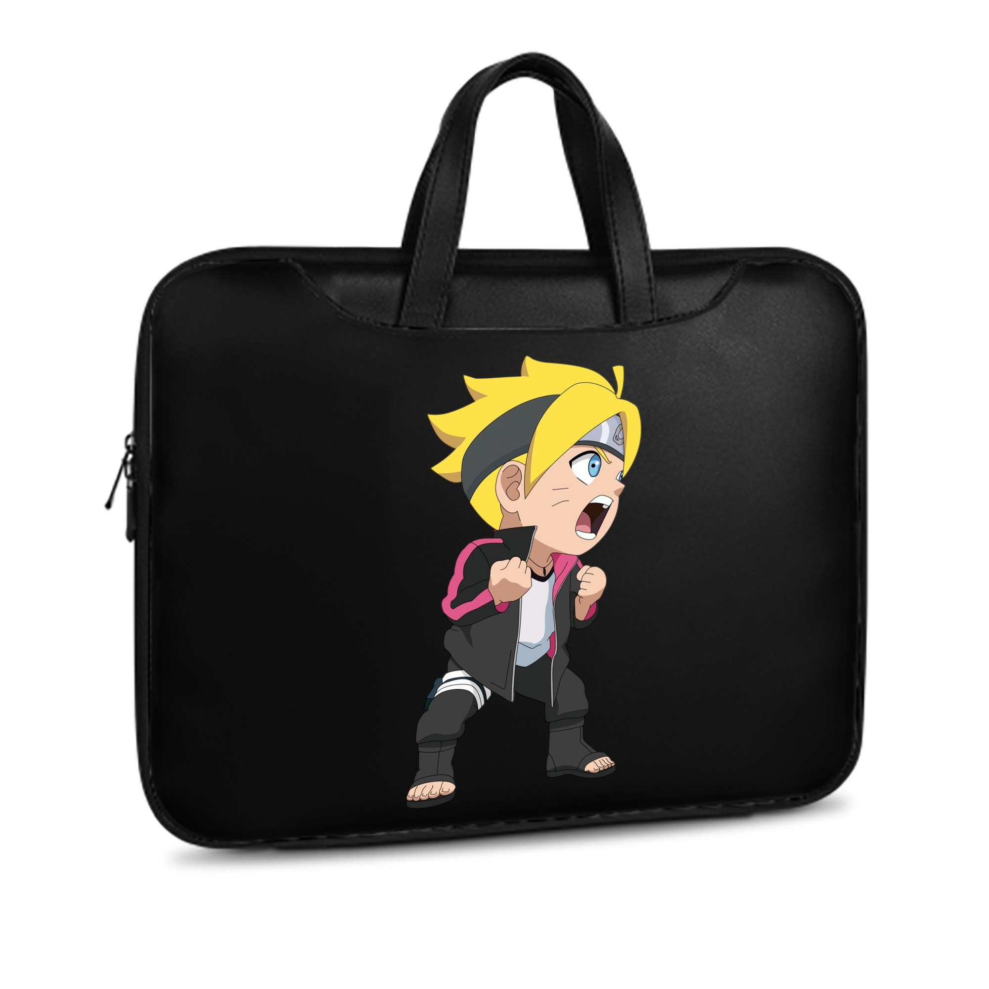 （画像用） NARUTO -ナルト- うずまき ボルト Uzumaki Boruto レザーラップトップバッグ　ノートパソコンケース