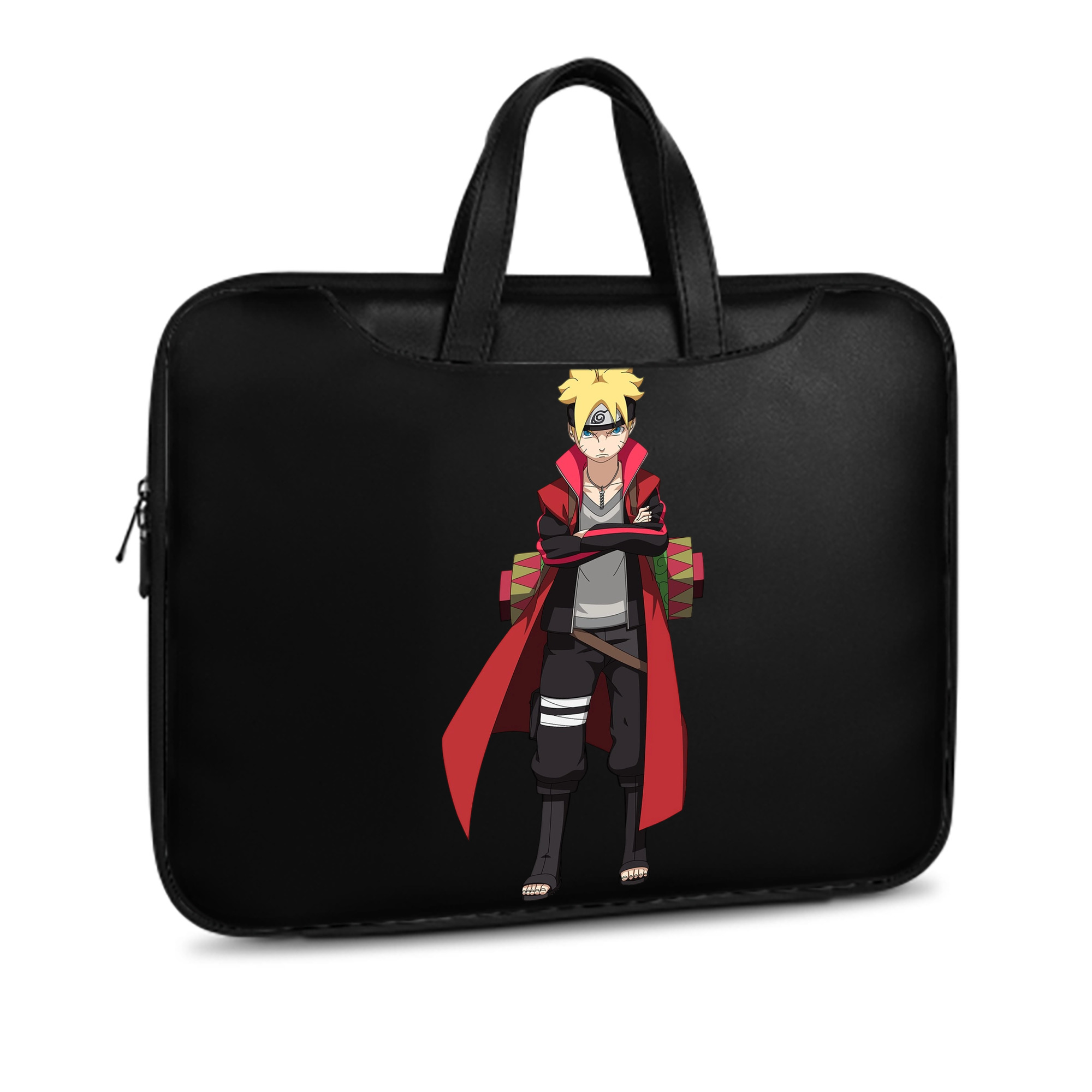 （画像用） NARUTO -ナルト- うずまき ボルト Uzumaki Boruto レザーラップトップバッグ　ノートパソコンケース