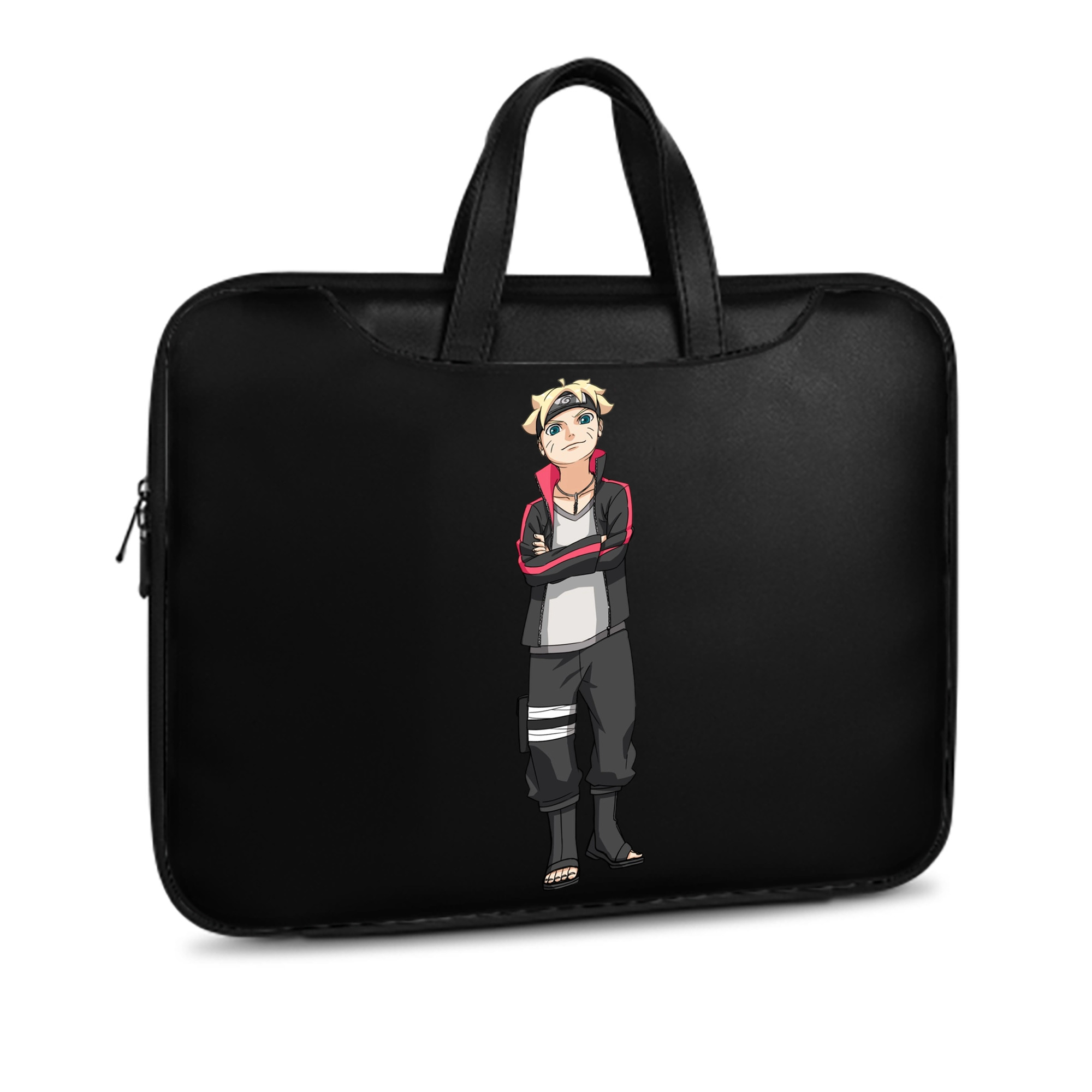 （画像用） NARUTO -ナルト- うずまき ボルト Uzumaki Boruto レザーラップトップバッグ　ノートパソコンケース