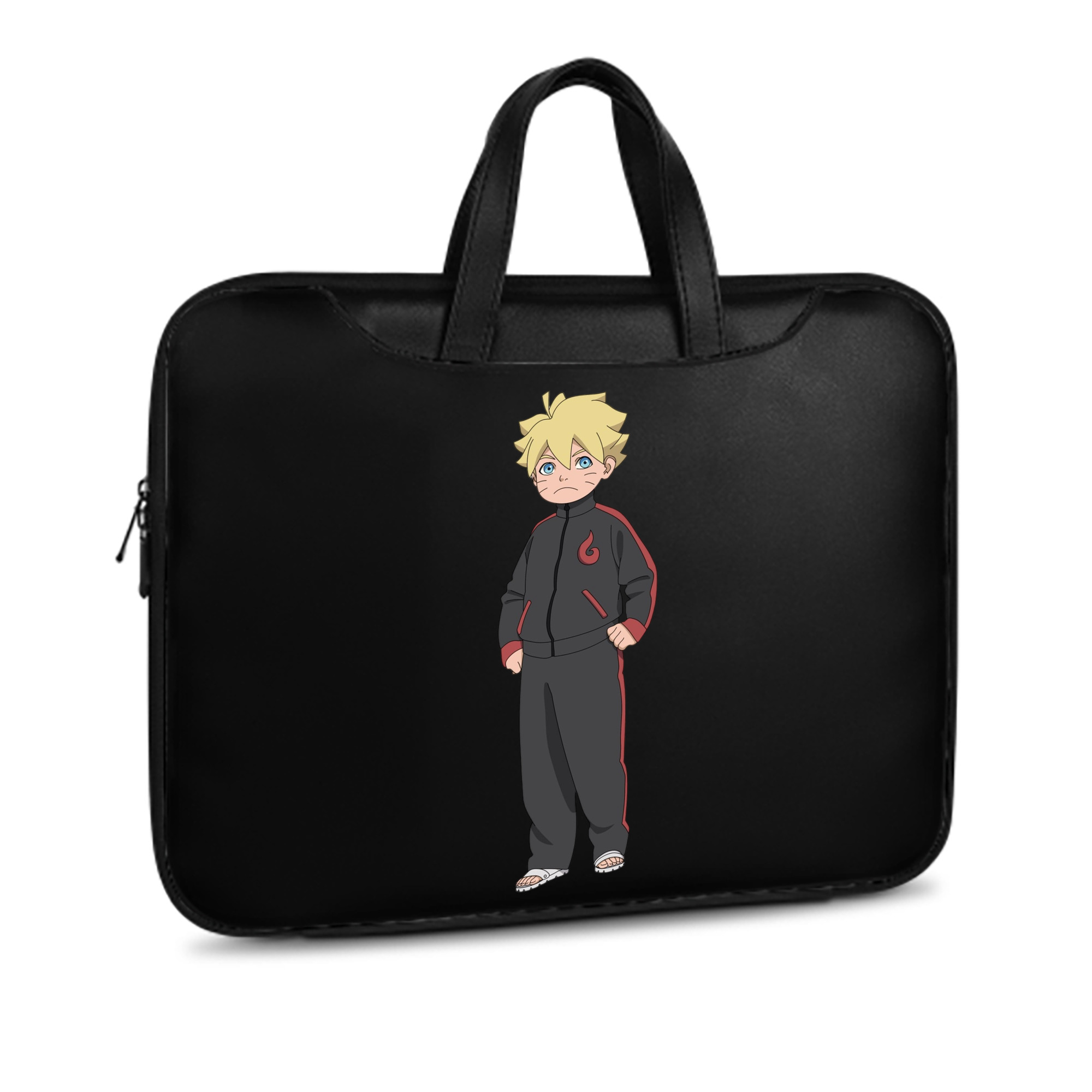 （画像用） NARUTO -ナルト- うずまき ボルト Uzumaki Boruto レザーラップトップバッグ　ノートパソコンケース