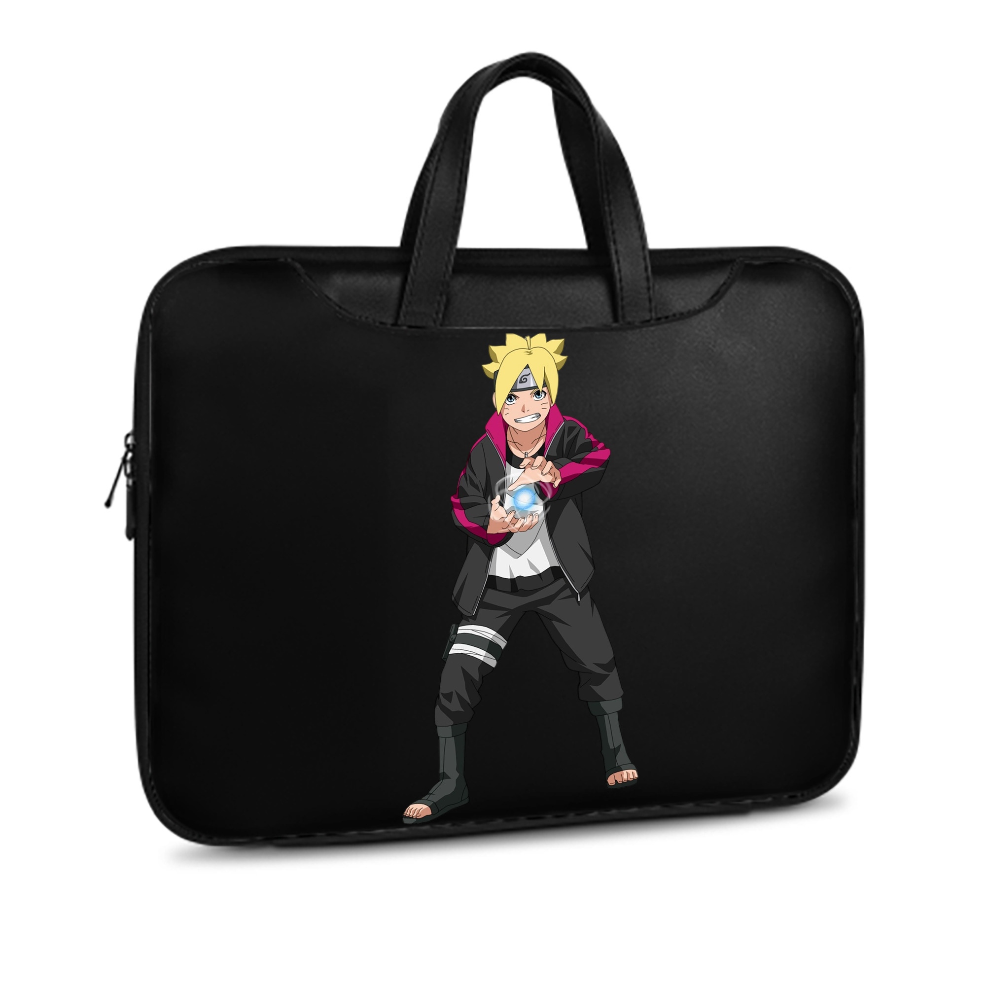（画像用） NARUTO -ナルト- うずまき ボルト Uzumaki Boruto レザーラップトップバッグ　ノートパソコンケース