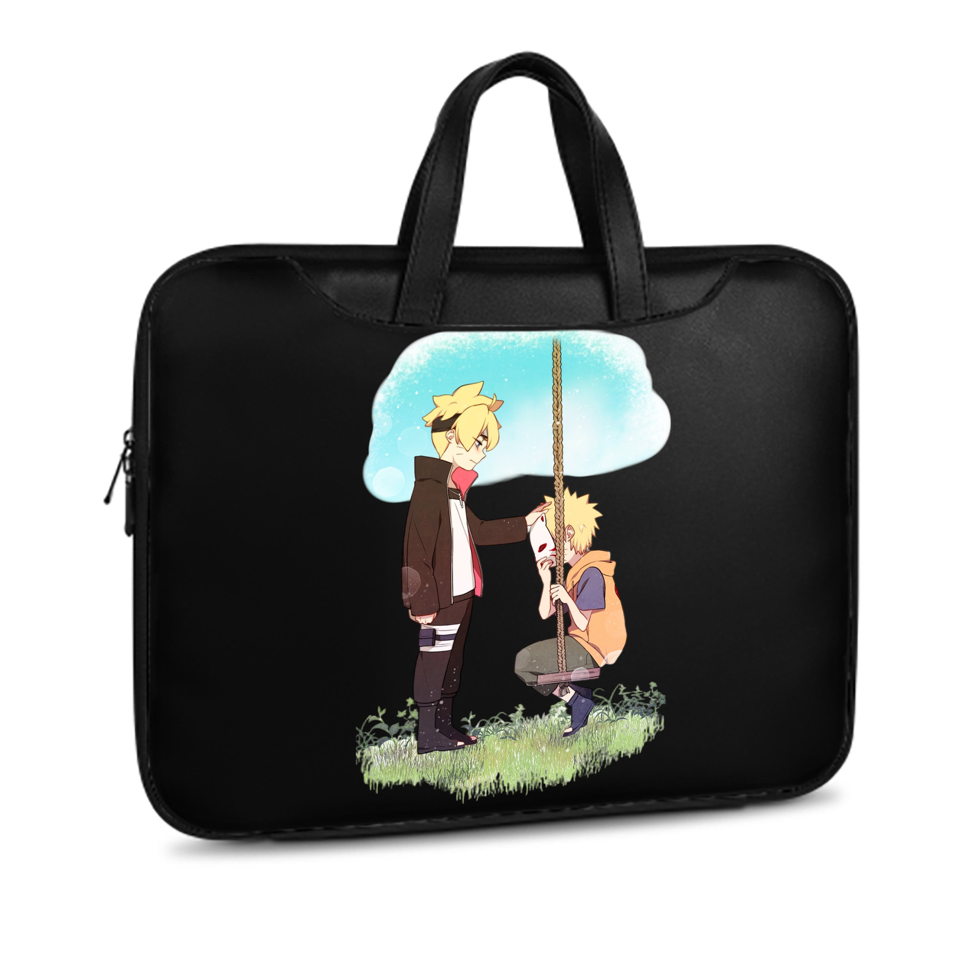 （画像用） NARUTO -ナルト- うずまき ボルト Uzumaki Boruto レザーラップトップバッグ　ノートパソコンケース