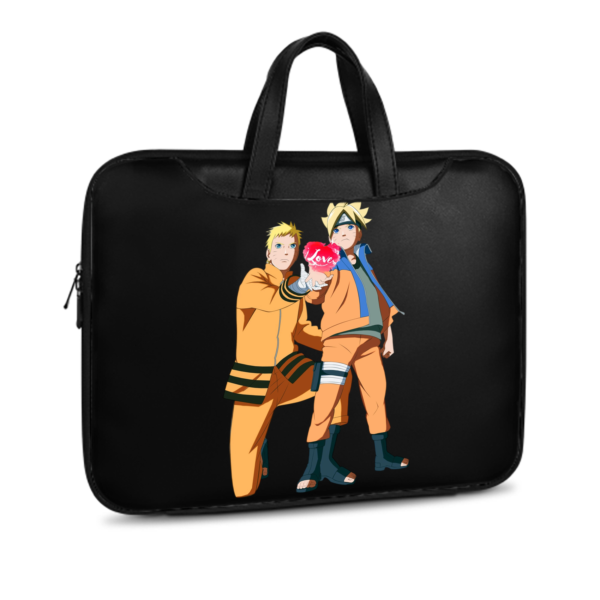 （画像用） NARUTO -ナルト- うずまき ボルト Uzumaki Boruto レザーラップトップバッグ　ノートパソコンケース