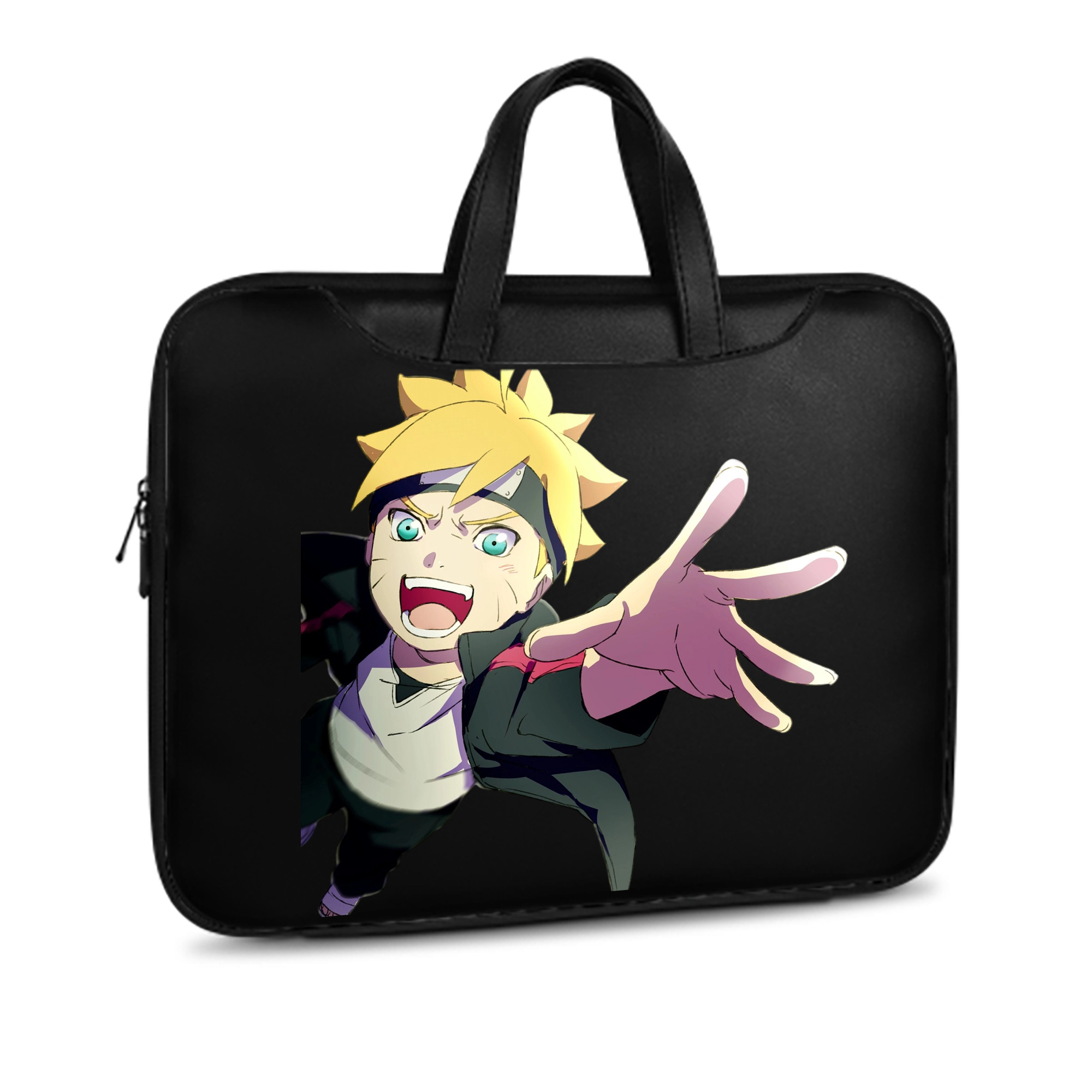 （画像用） NARUTO -ナルト- うずまき ボルト Uzumaki Boruto レザーラップトップバッグ　ノートパソコンケース