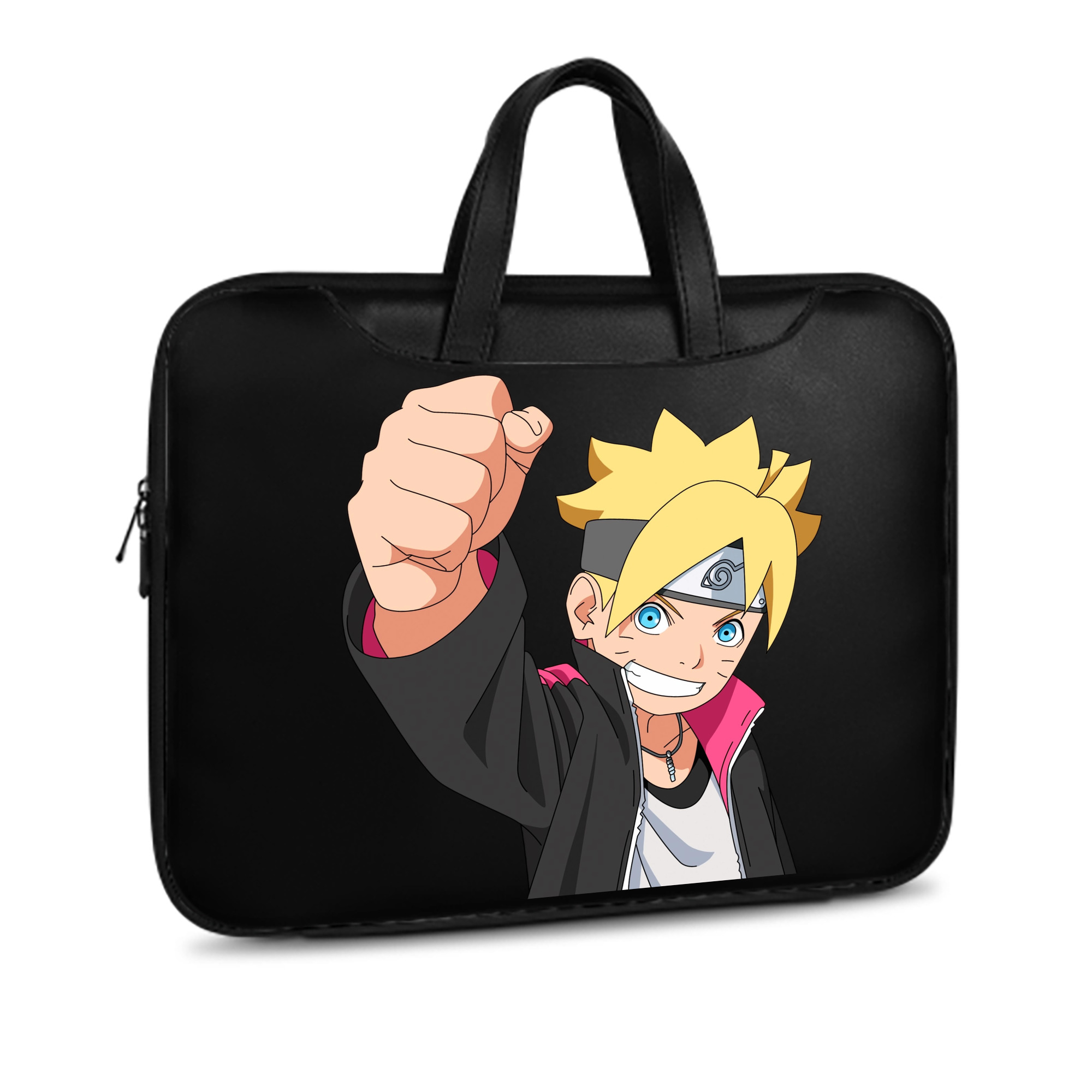 （画像用） NARUTO -ナルト- うずまき ボルト Uzumaki Boruto レザーラップトップバッグ　ノートパソコンケース