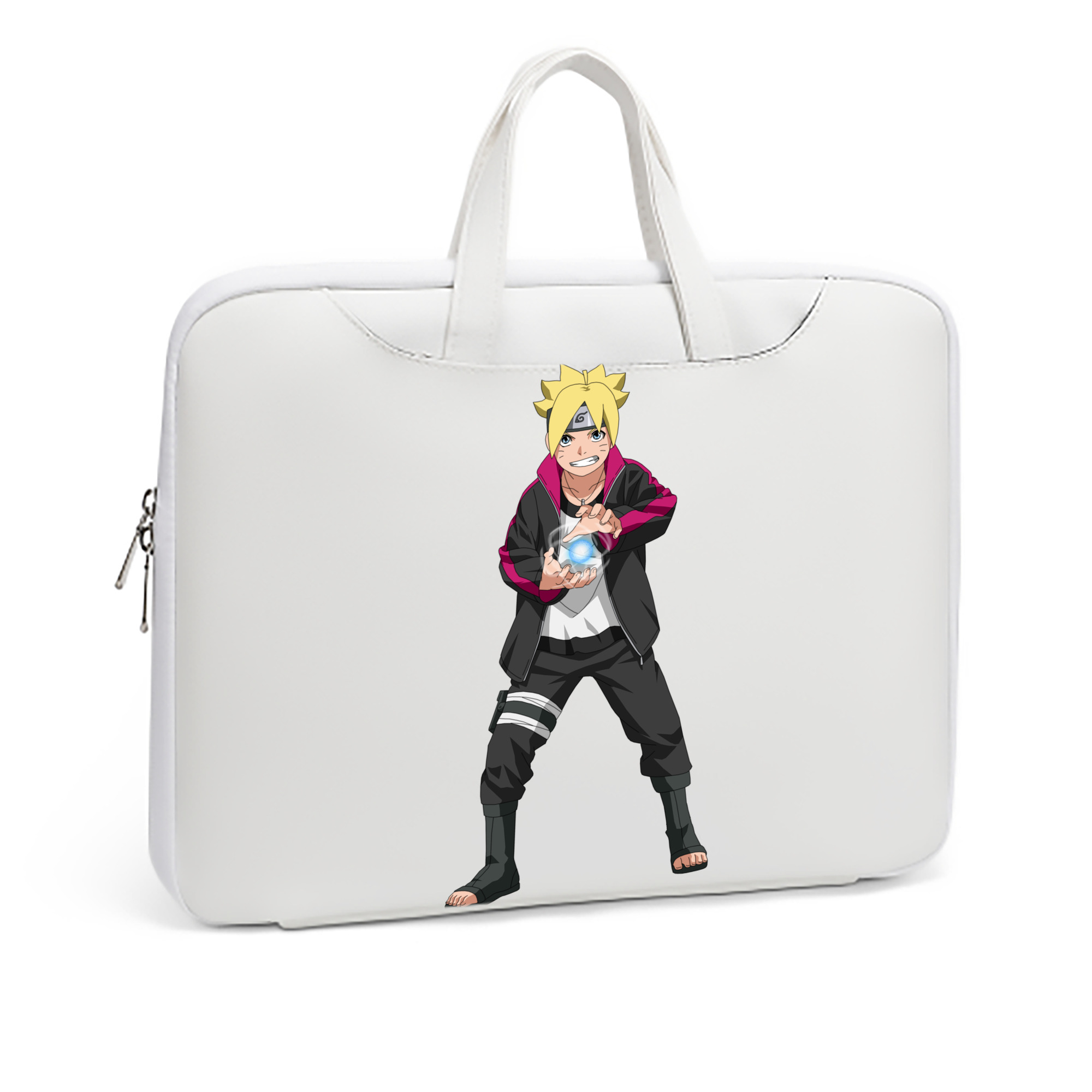 （画像用） NARUTO -ナルト- うずまき ボルト Uzumaki Boruto レザーラップトップバッグ　ノートパソコンケース